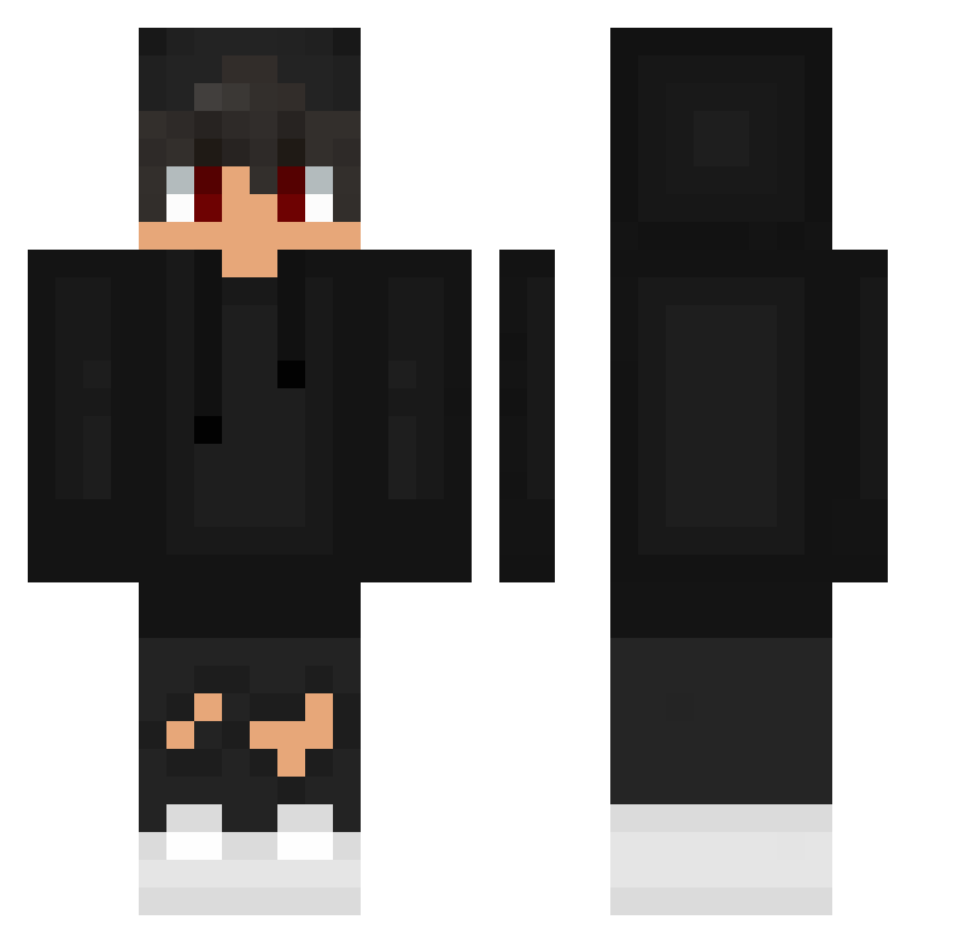 SchwitzenderHase Minecraft skin, front and back view