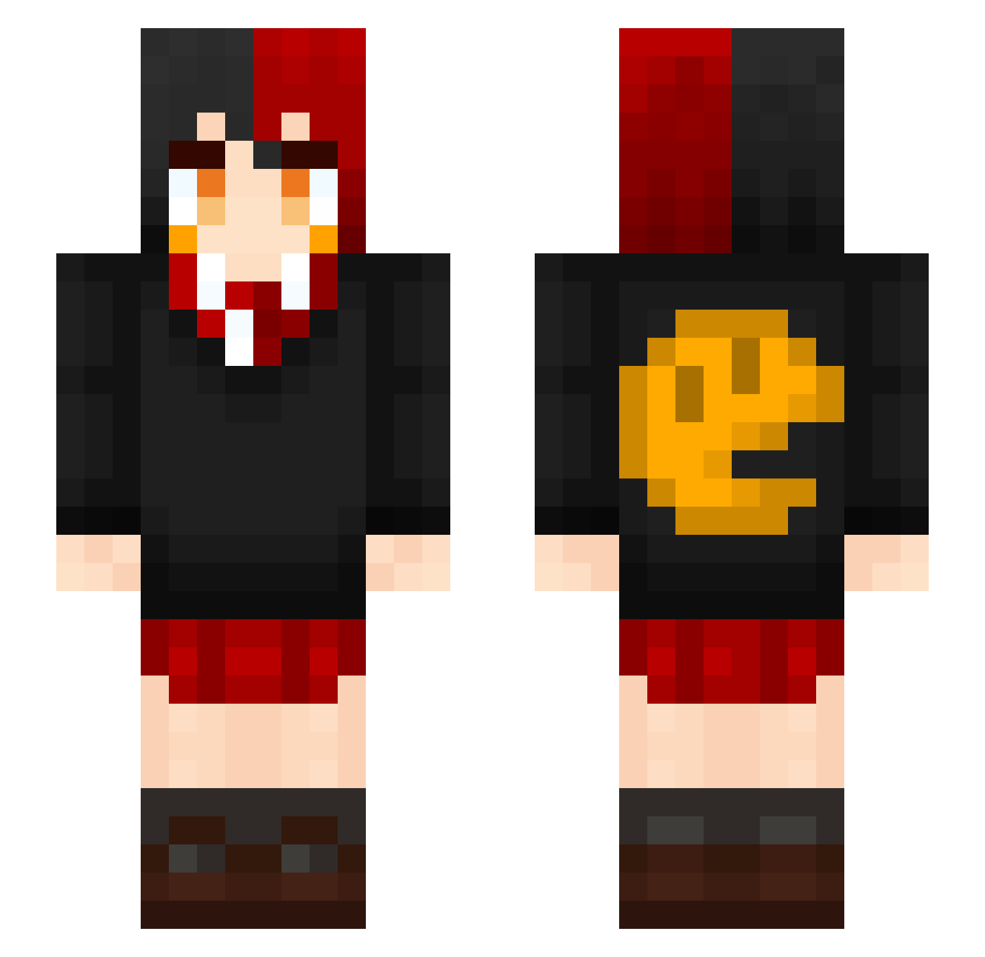 elPapuRodri Minecraft skin, front and back view