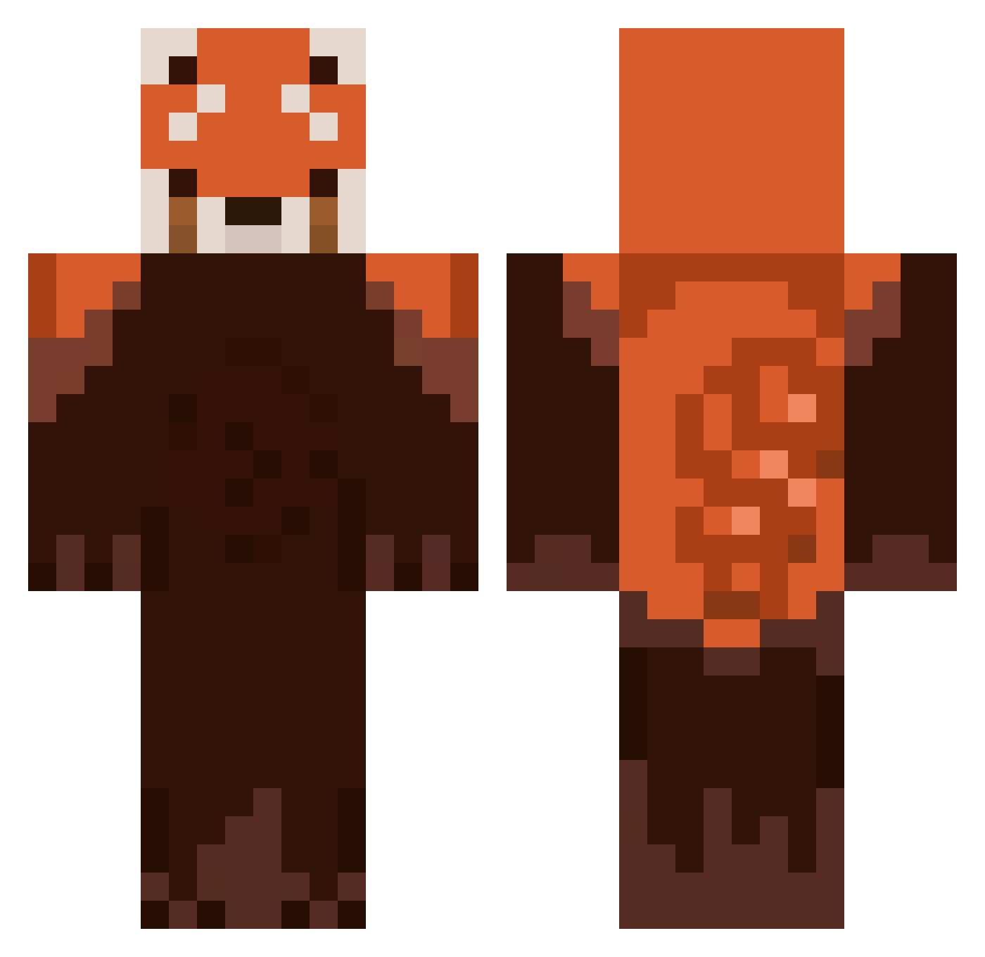 Xx_GijZijtZot_xX Minecraft skin, front and back view