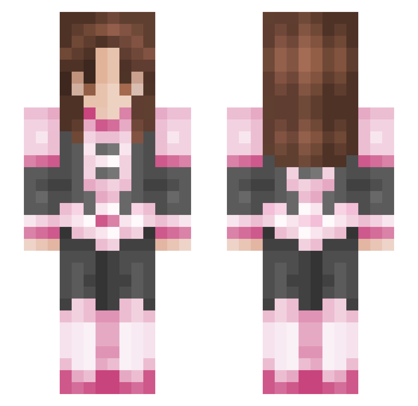 sardonyxz Minecraft skin, front and back view