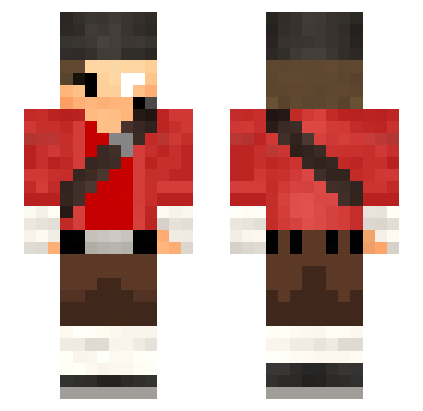 Scout01tf2 Minecraft skin, front and back view