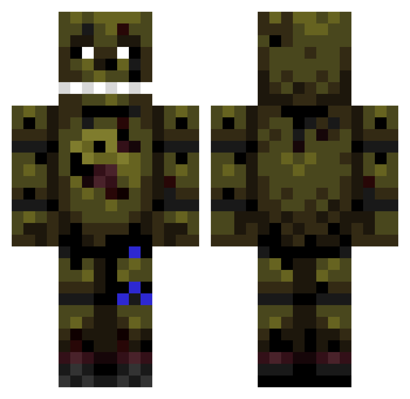 fimbelveter Minecraft skin, front and back view