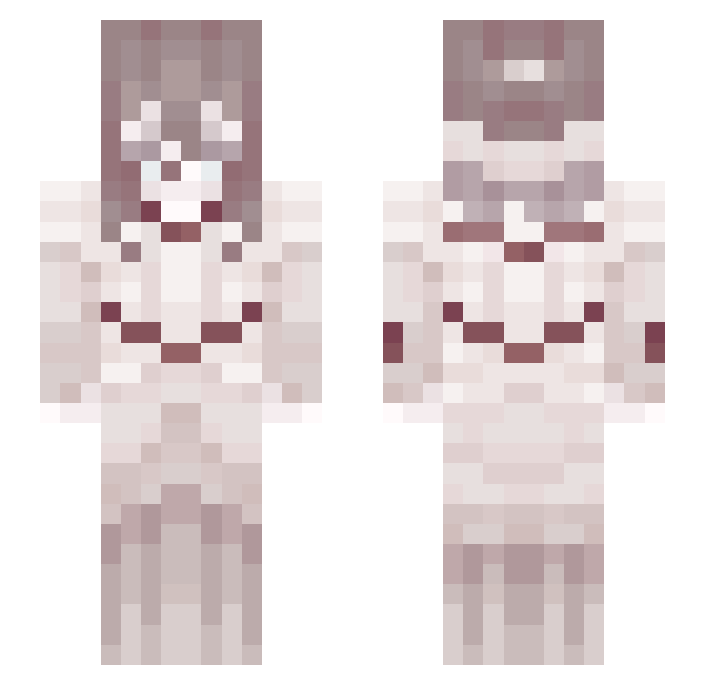 ghostfcjr Minecraft skin, front and back view