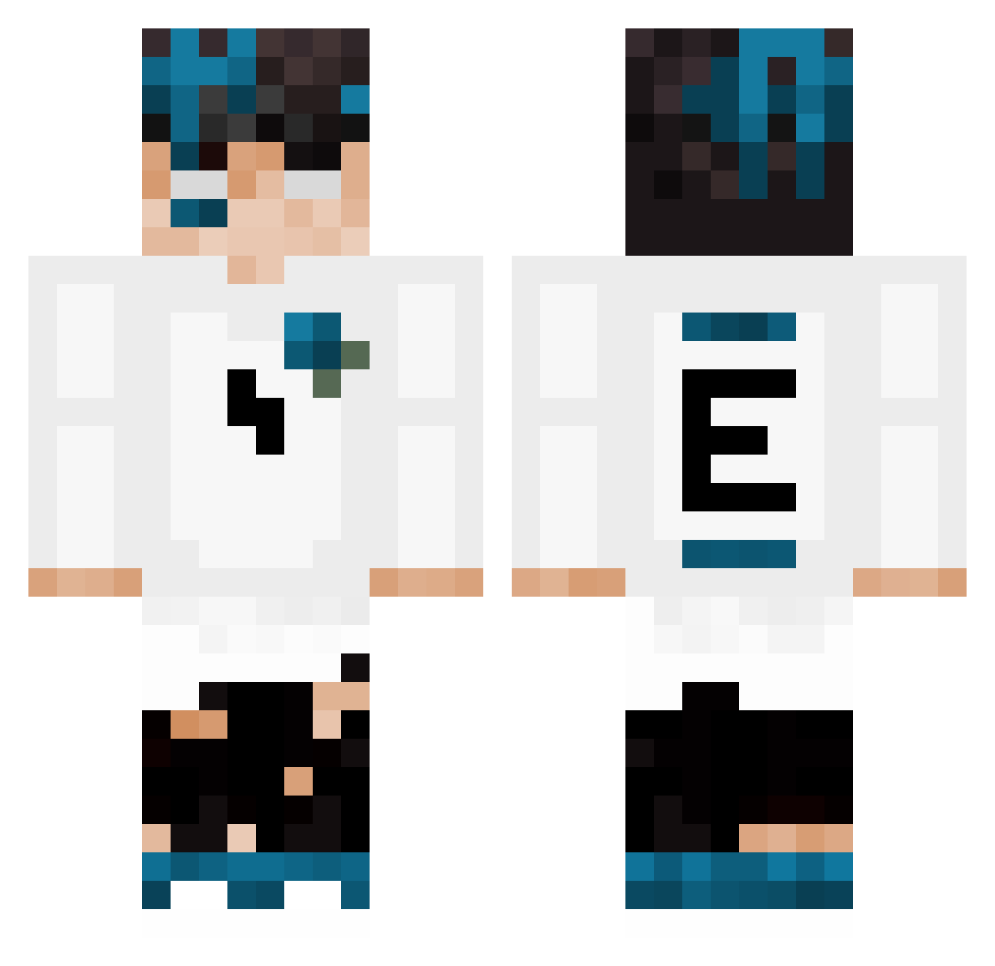 signal04 Minecraft skin, front and back view