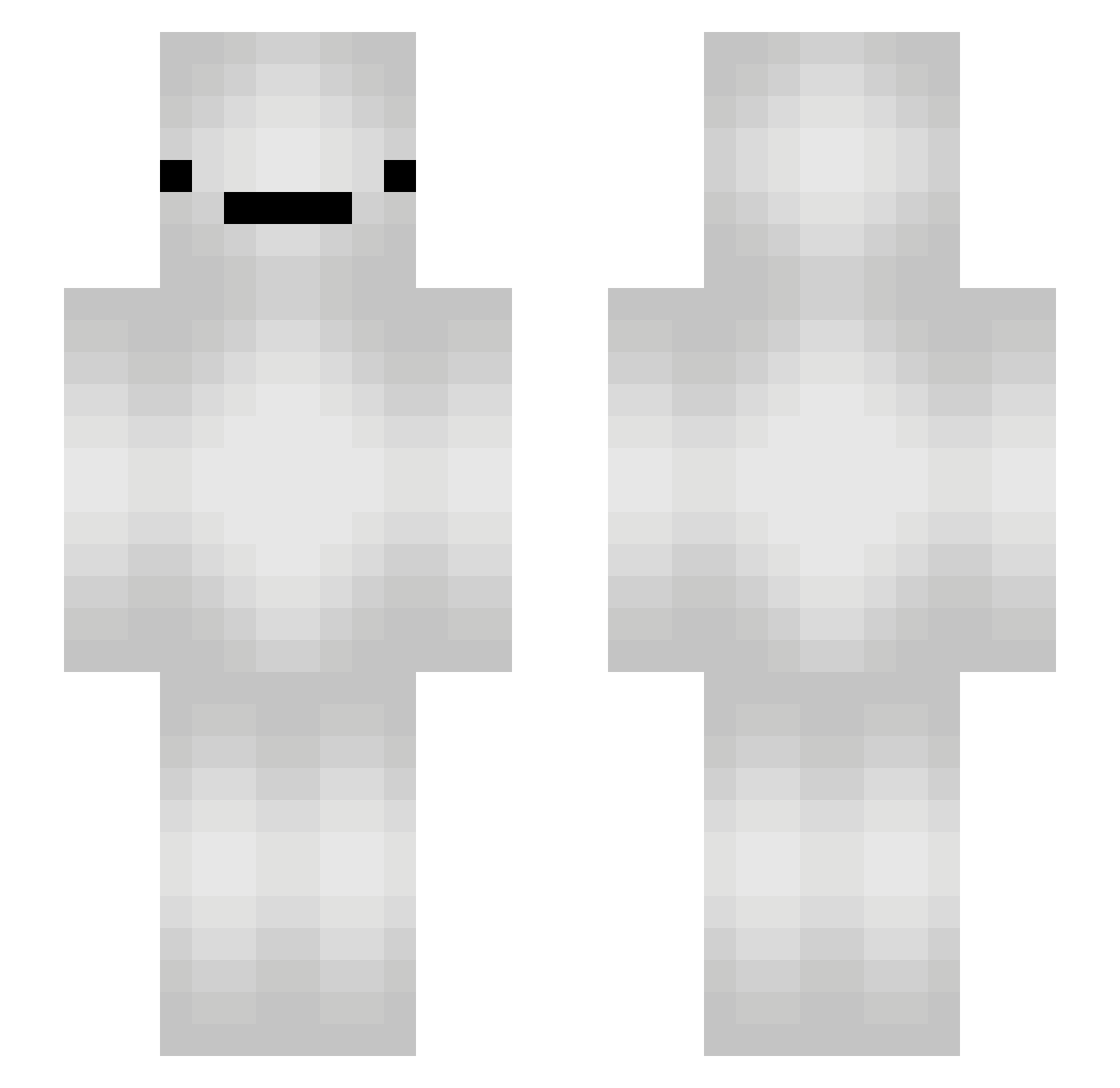 Gino_050 Minecraft skin, front and back view