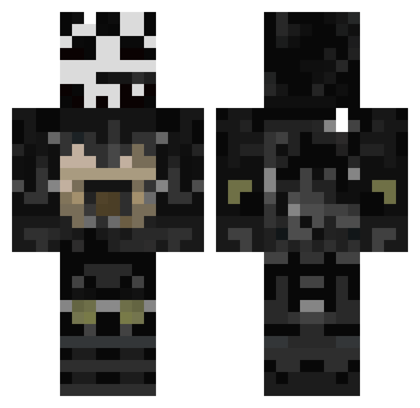 AceReptileS33 Minecraft skin, front and back view