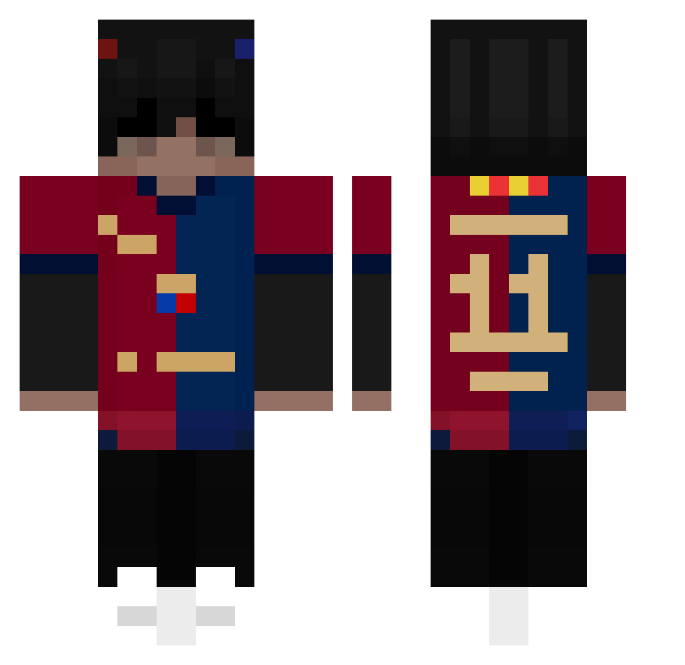 Karim_103 Minecraft skin, front and back view
