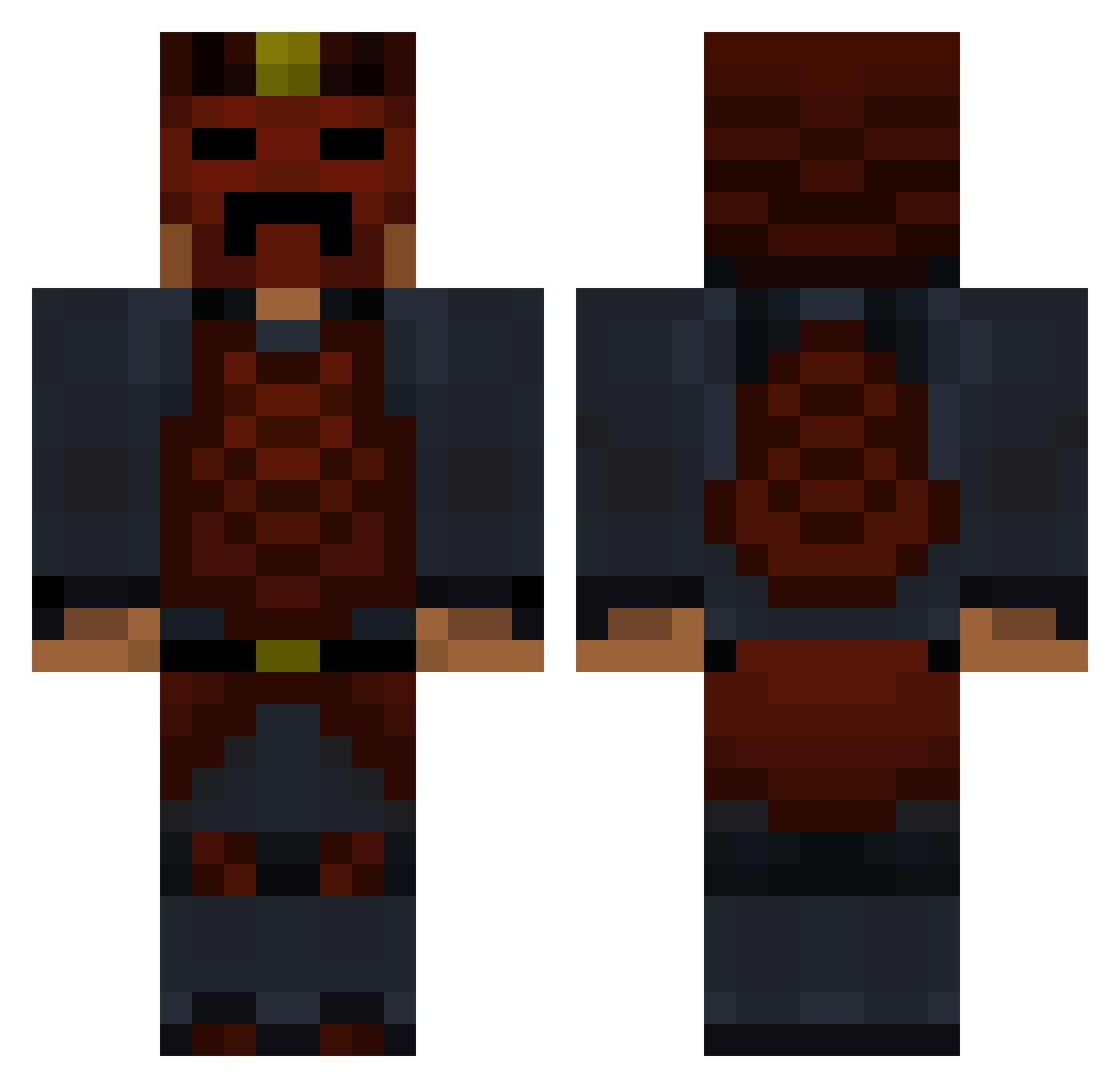 Dag0nPrice Minecraft skin, front and back view