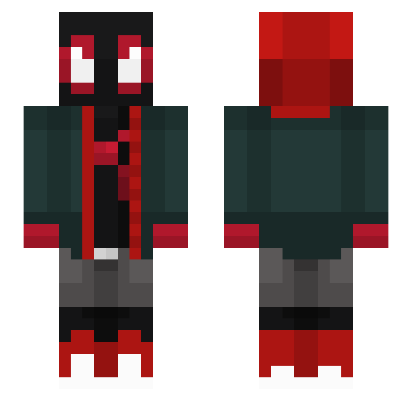 Cheonggukjang9 Minecraft skin, front and back view