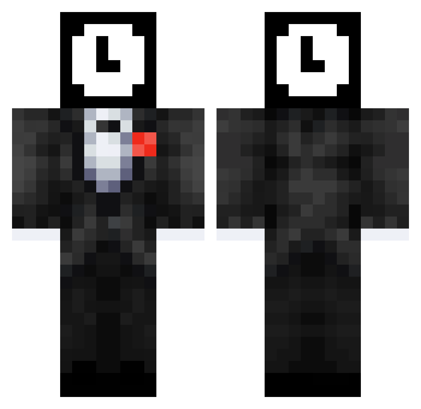 stoakzy Minecraft skin, front and back view