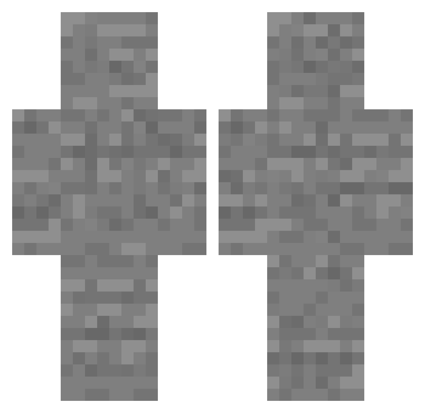 darkgxming Minecraft skin, front and back view