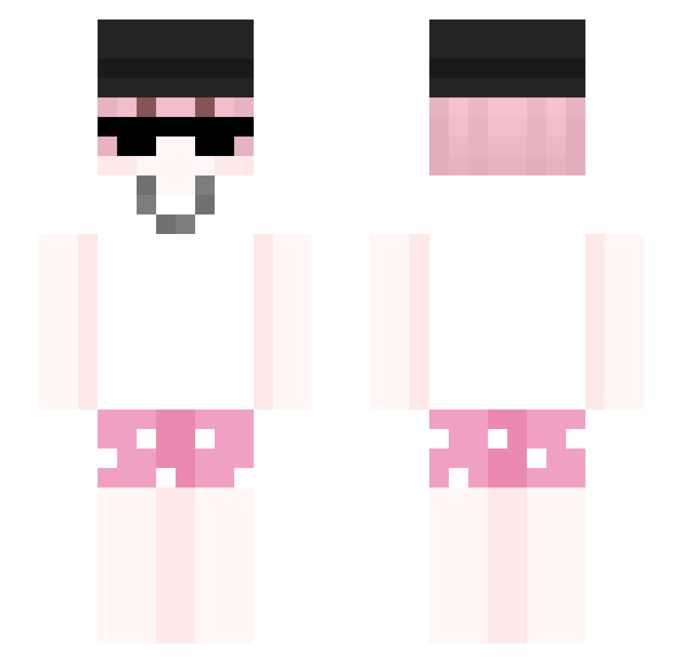 aokihikko Minecraft skin, front and back view