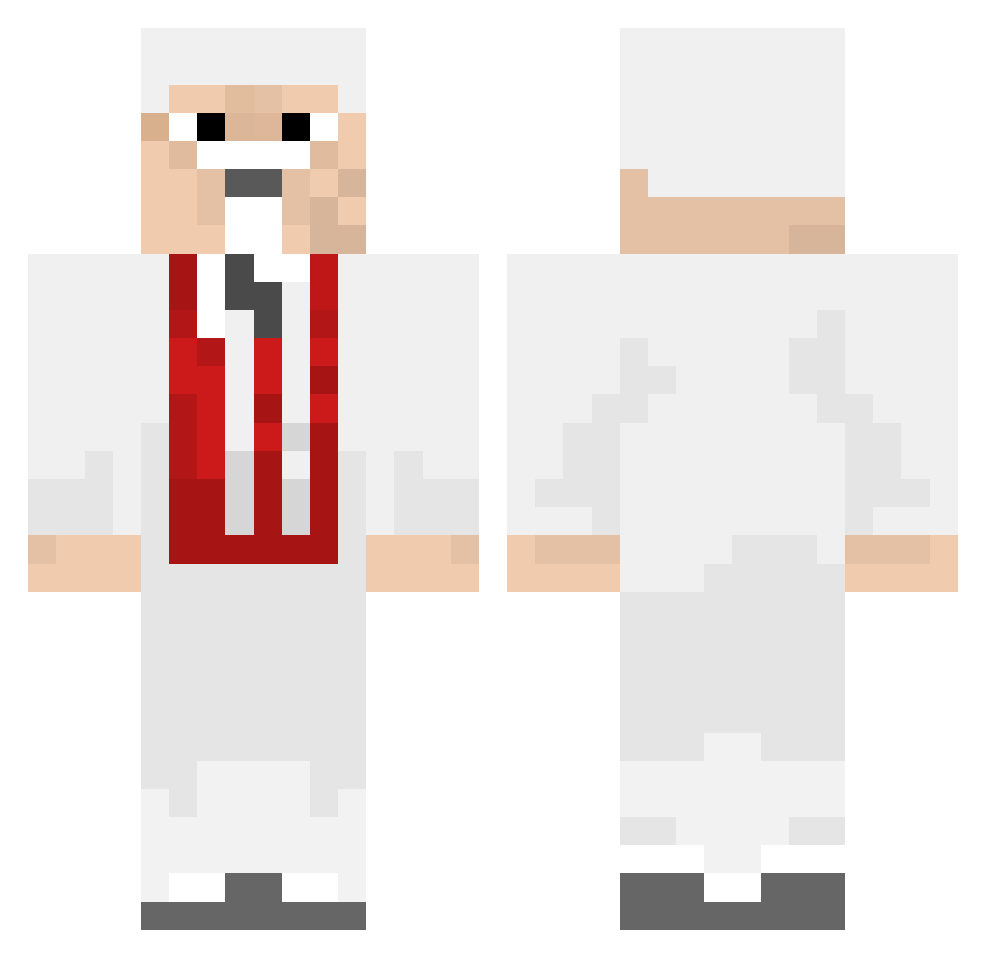 mffgro Minecraft skin, front and back view