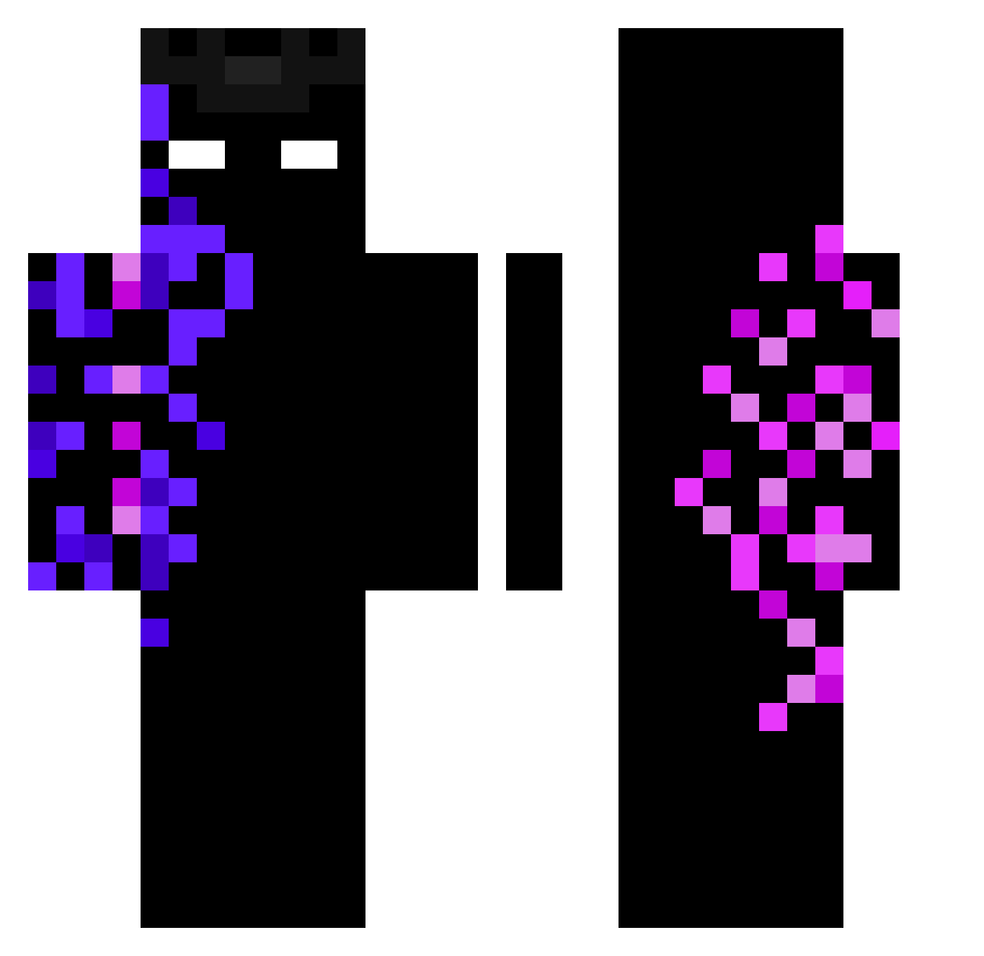 Whi5keyInTheJar Minecraft skin, front and back view