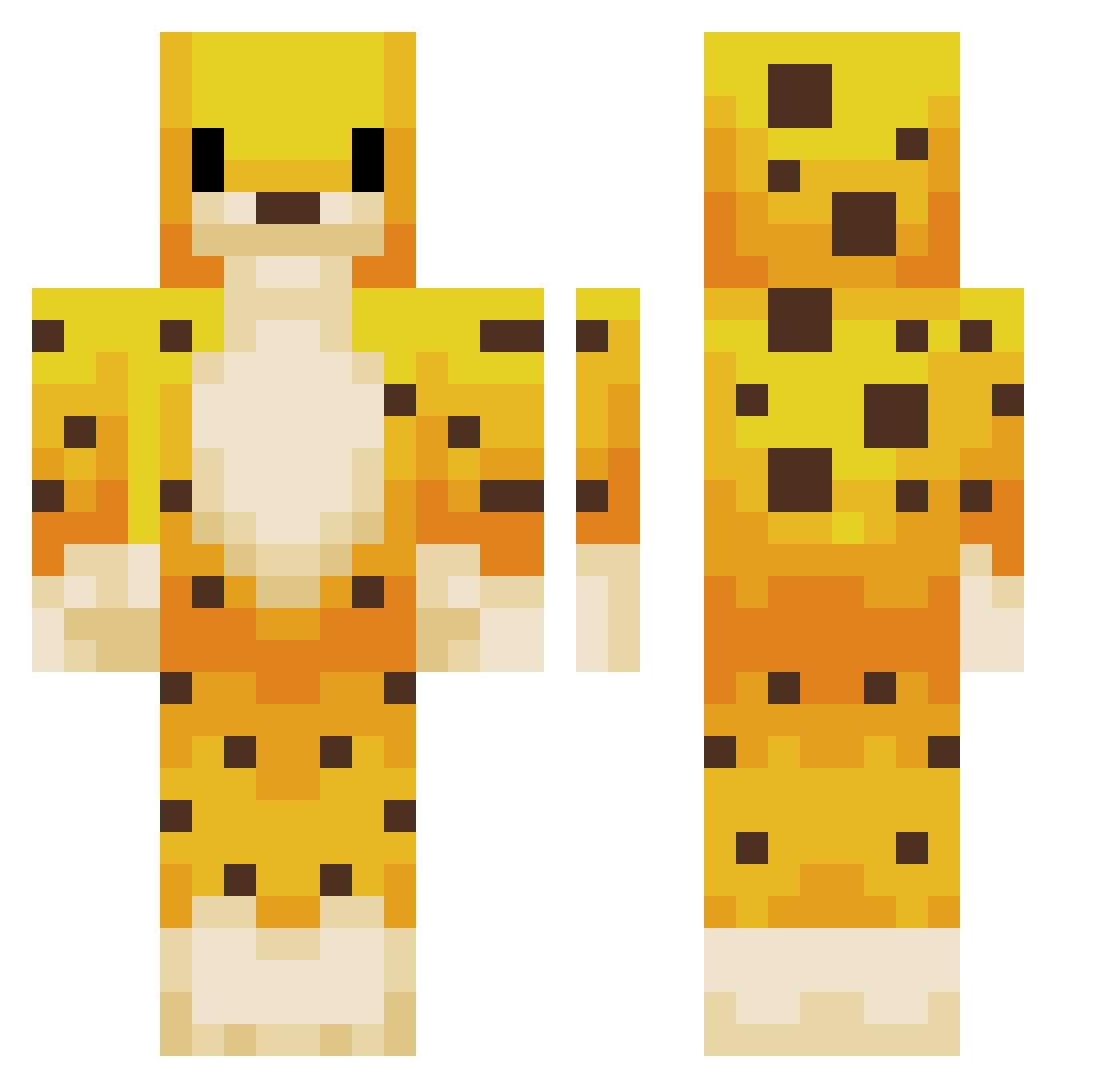 iiilllllllllllll Minecraft skin, front and back view