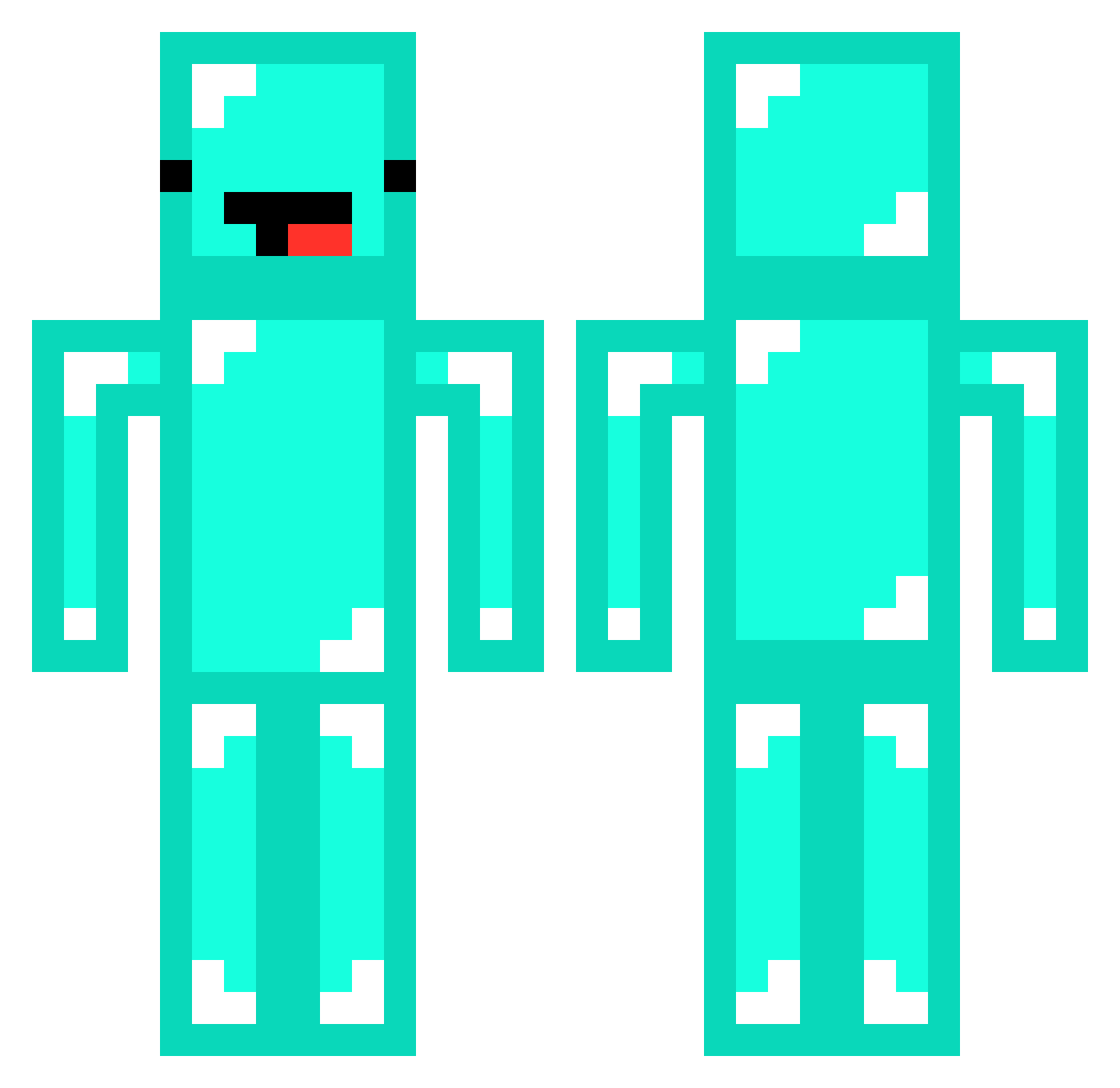 Ianis9022 Minecraft skin, front and back view