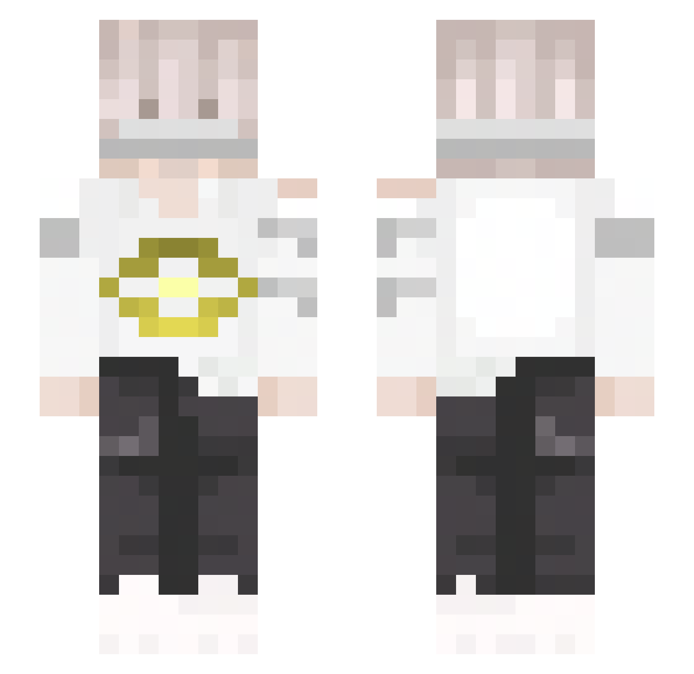 Virtue1024 Minecraft skin, front and back view
