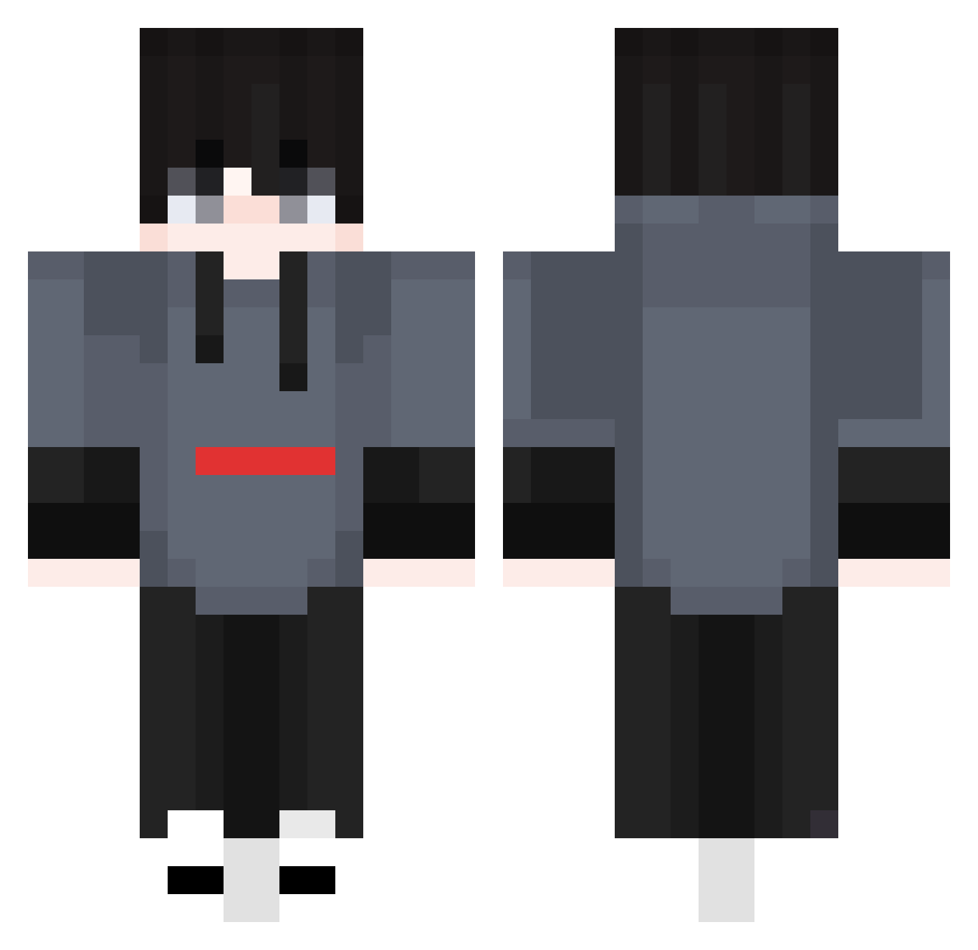 MrDiamond0116 Minecraft skin, front and back view