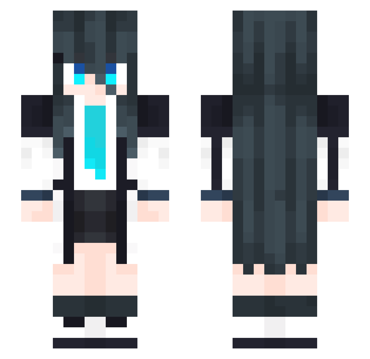 YEE_1437 Minecraft skin, front and back view