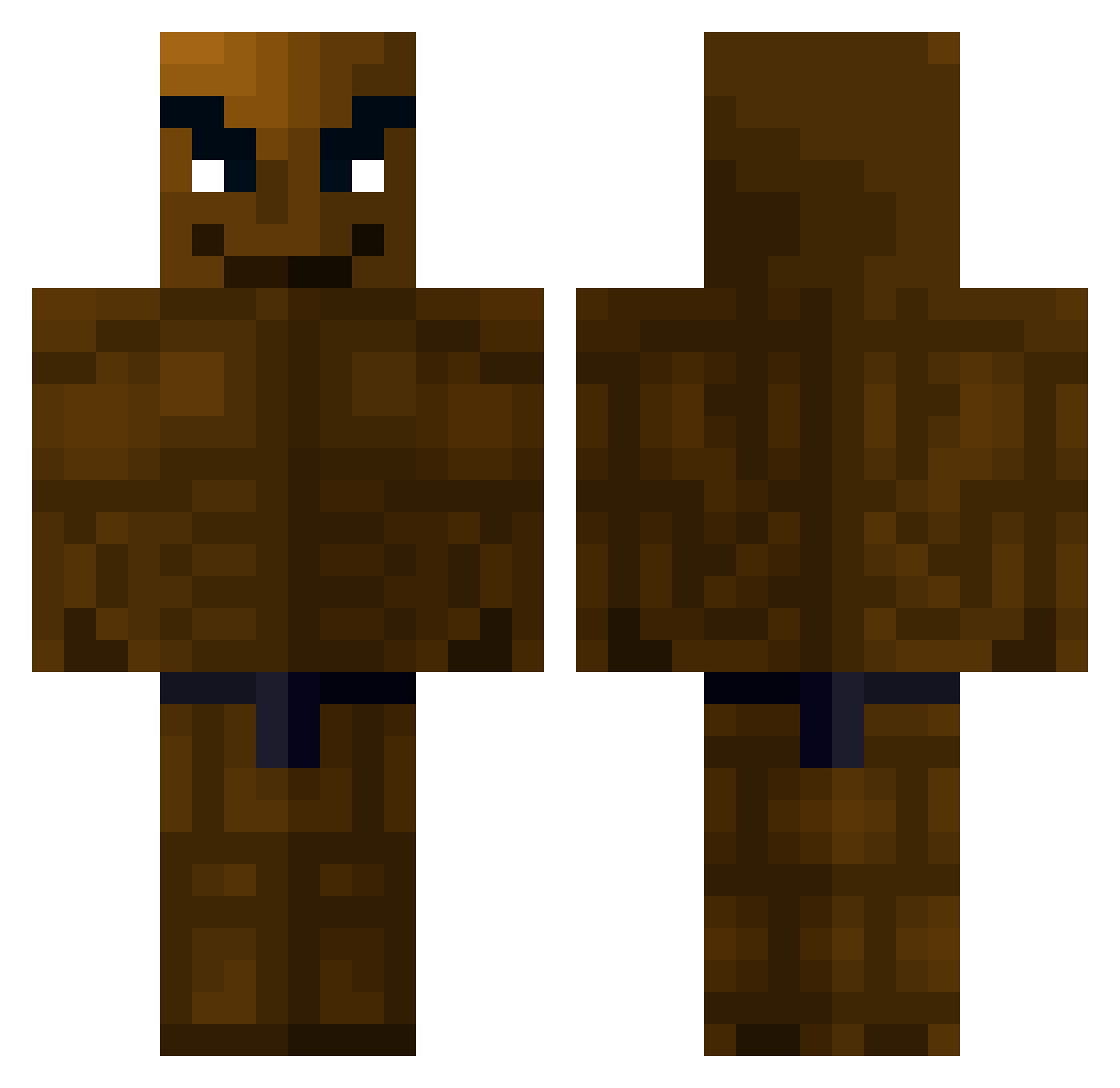 RequisAmogusBall Minecraft skin, front and back view