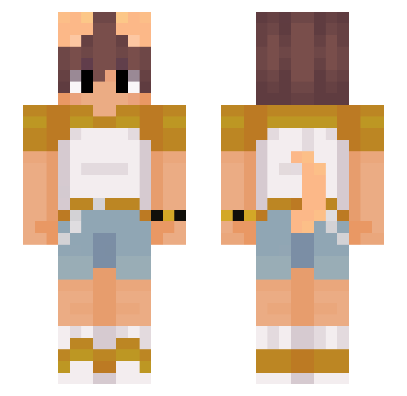 TaxemicSauce47 Minecraft skin, front and back view
