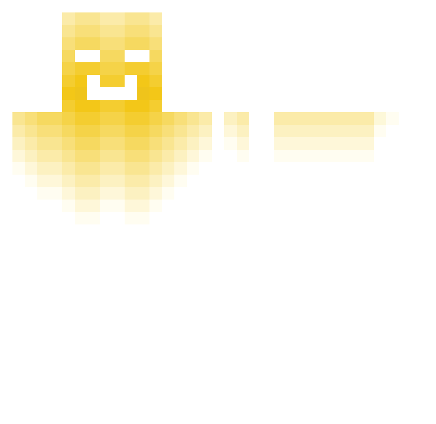 Sunglade Minecraft skin, front and back view