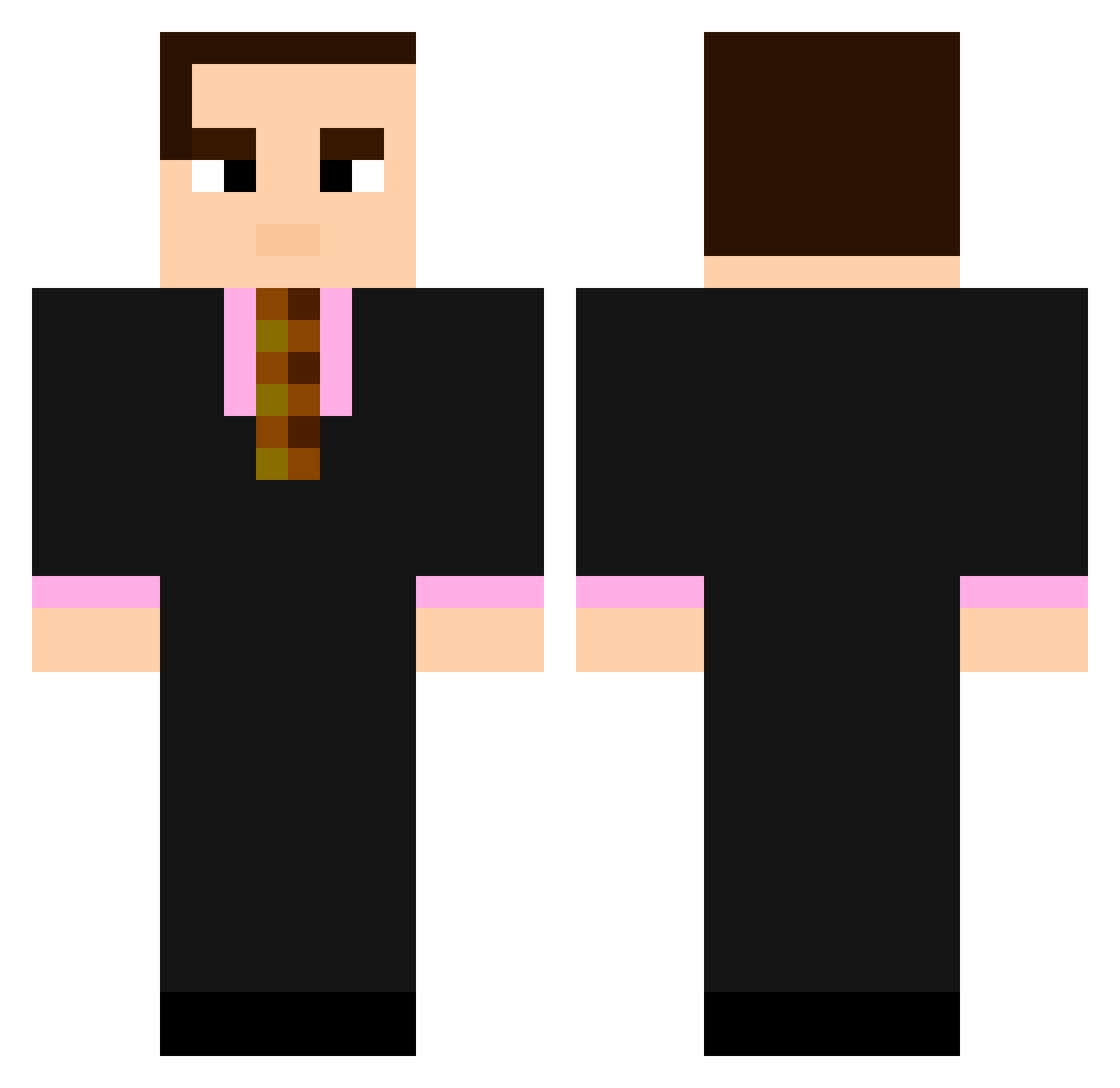 RomanianKelvin Minecraft skin, front and back view