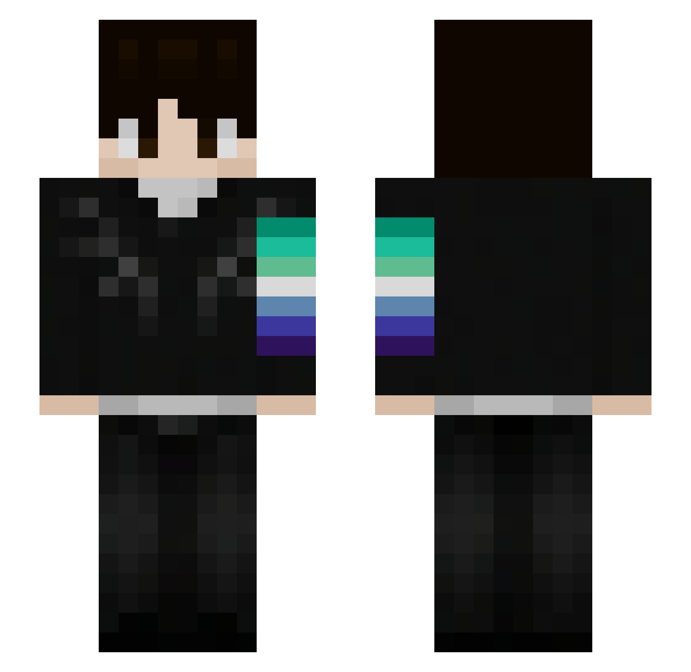 Ltx_edit15 Minecraft skin, front and back view