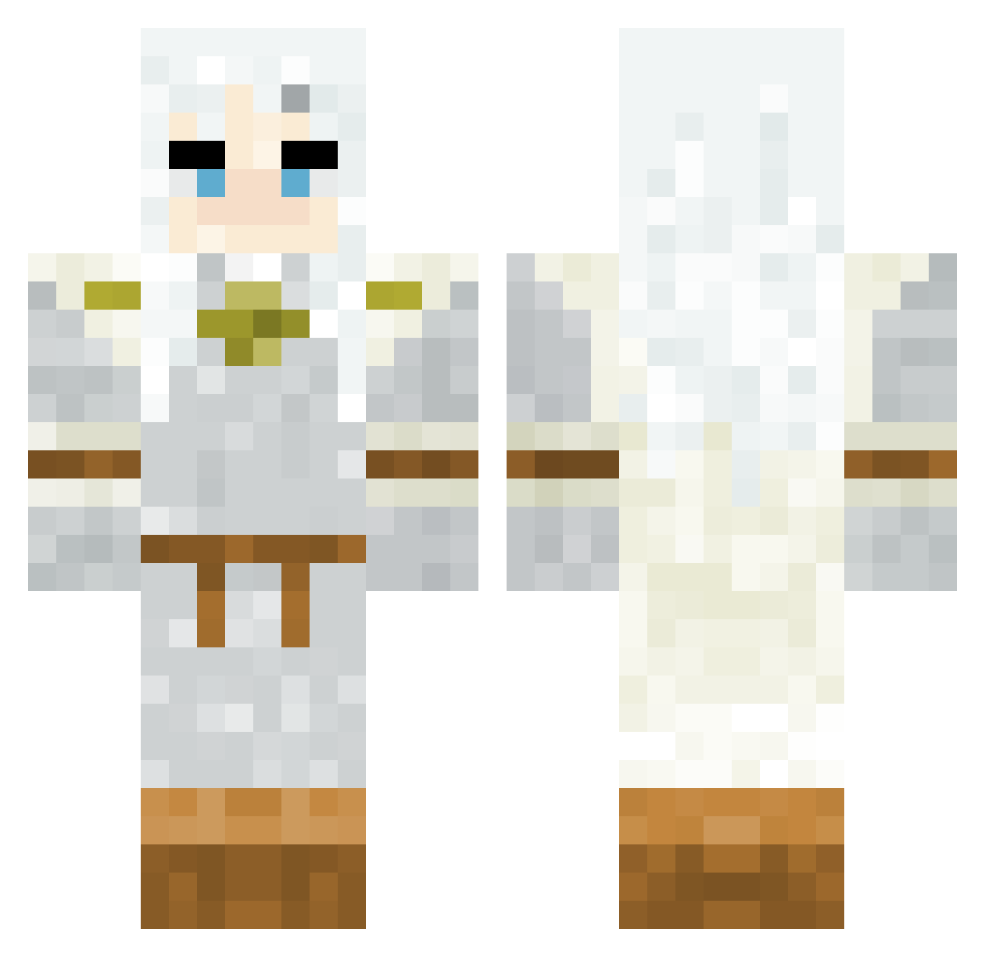 quinpinem Minecraft skin, front and back view