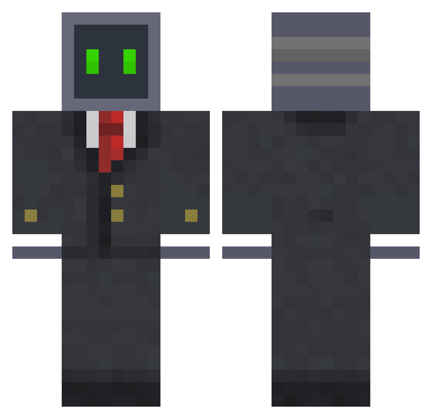 Vasya5001730 Minecraft skin, front and back view