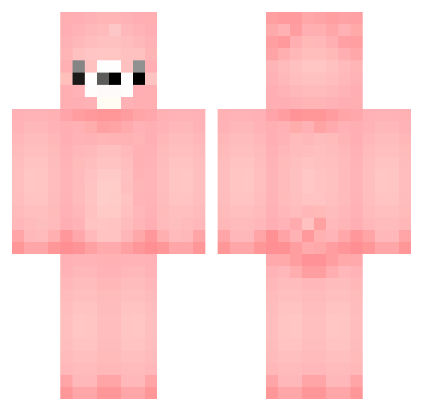 THYvvvvvvvvvvvvv Minecraft skin, front and back view