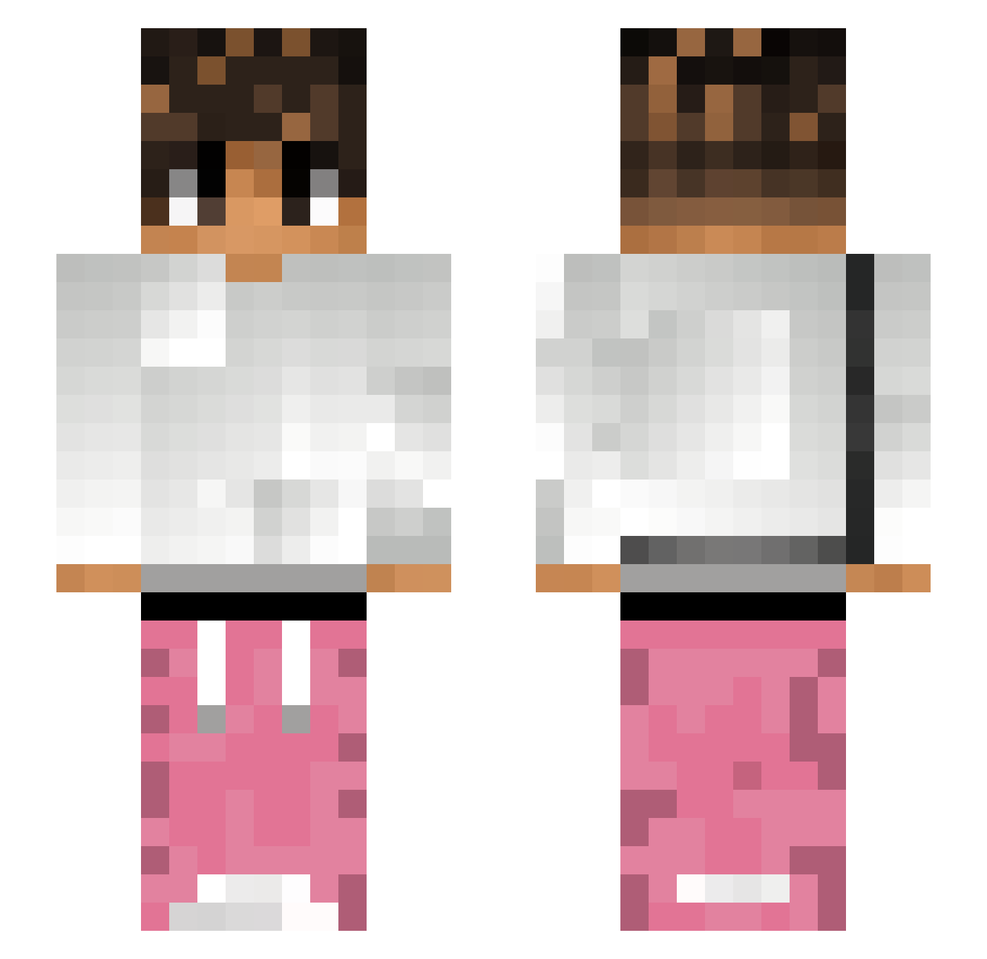 Nawy5 Minecraft skin, front and back view