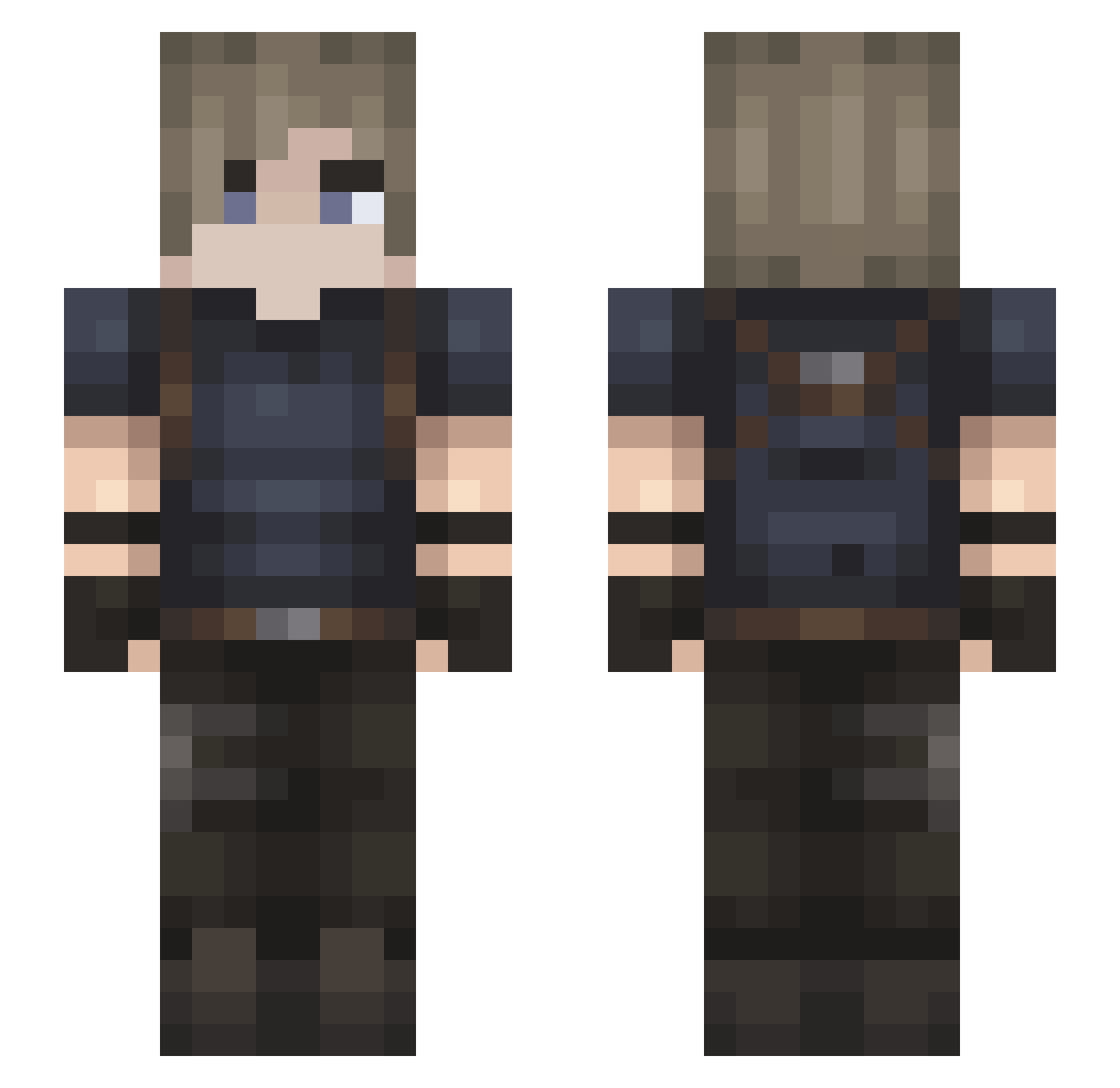 H4VoK__ Minecraft skin, front and back view