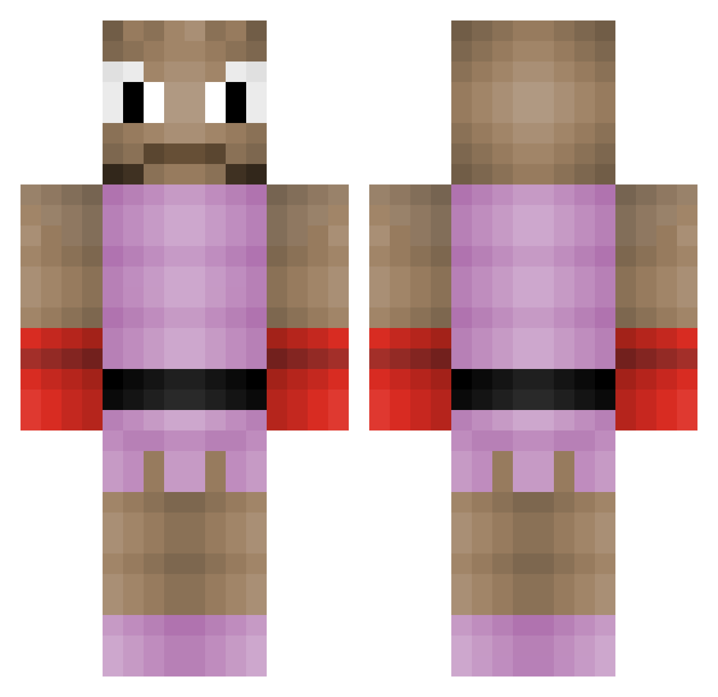 Tony_Bagels Minecraft skin, front and back view