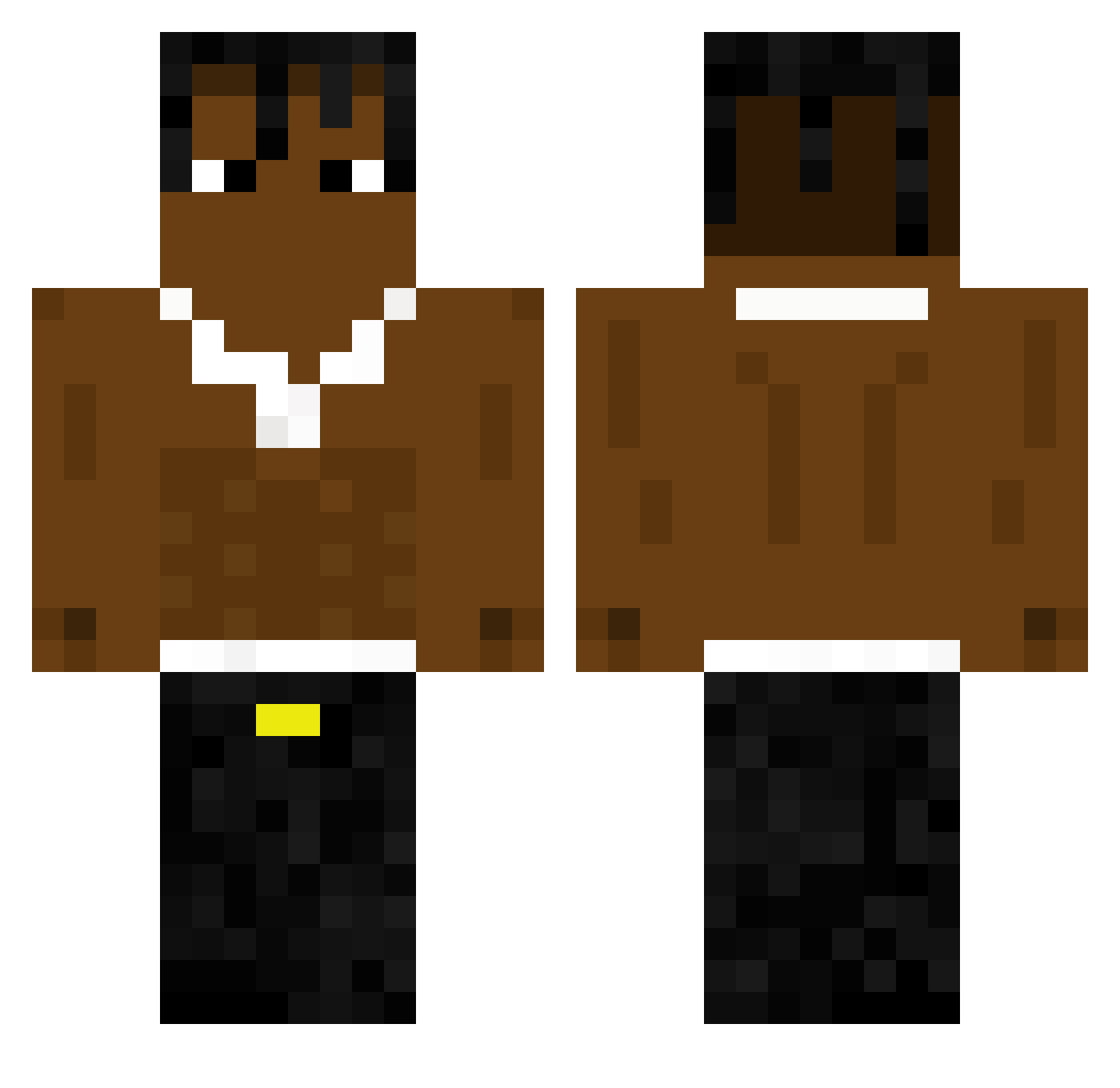 ABritton88 Minecraft skin, front and back view