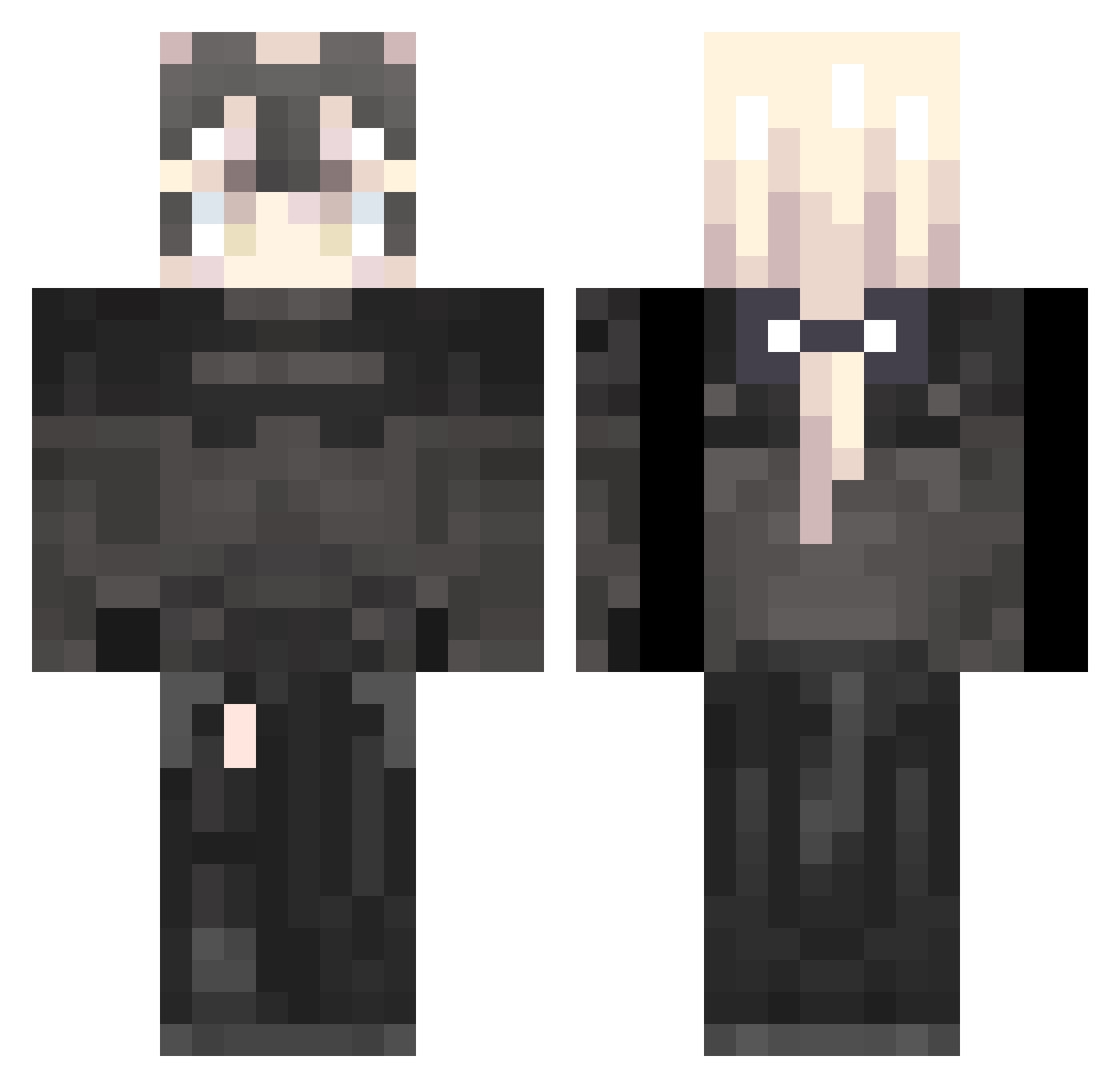 Tournesol_16 Minecraft skin, front and back view