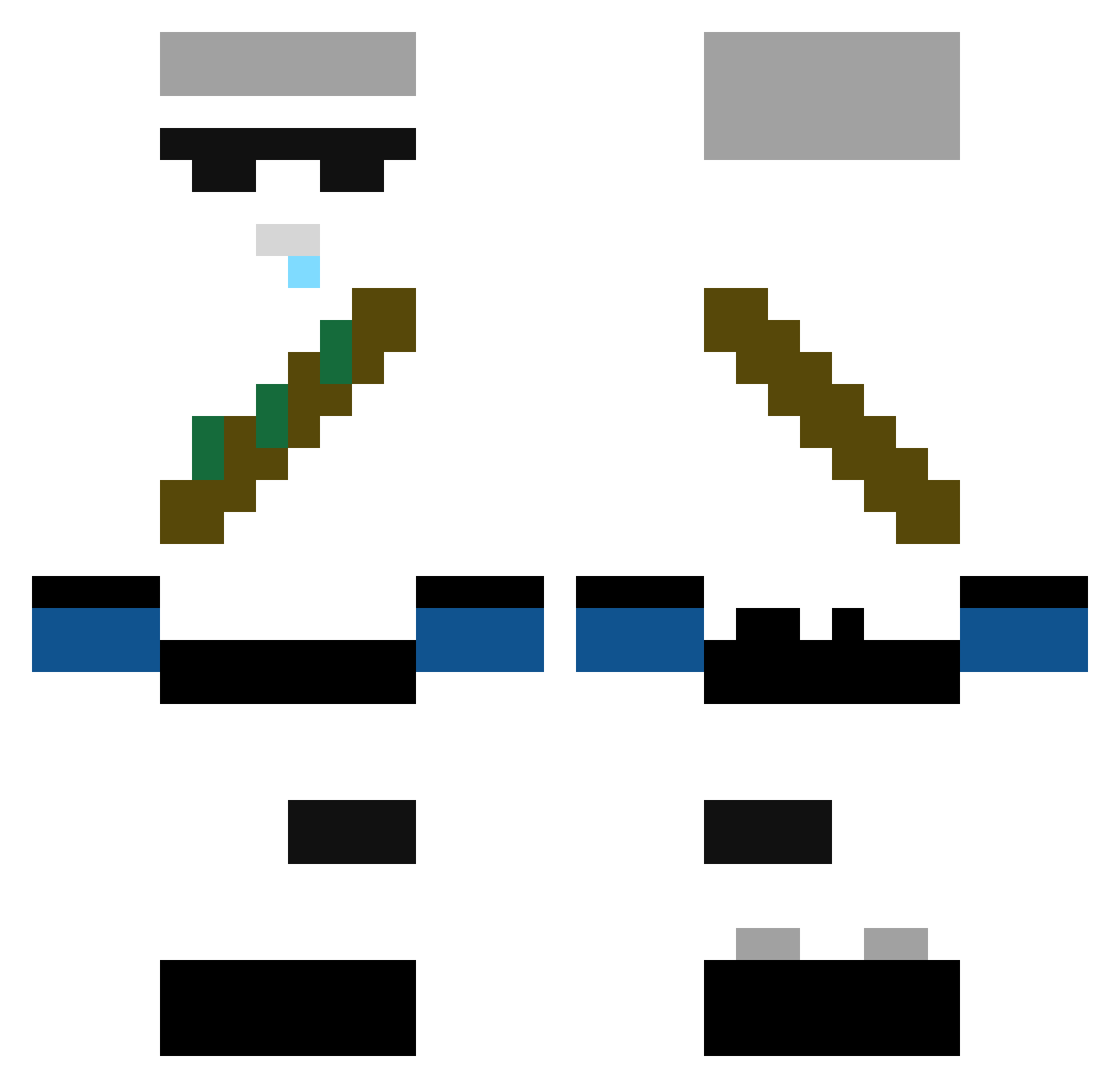 BroHunCup Minecraft skin, front and back view