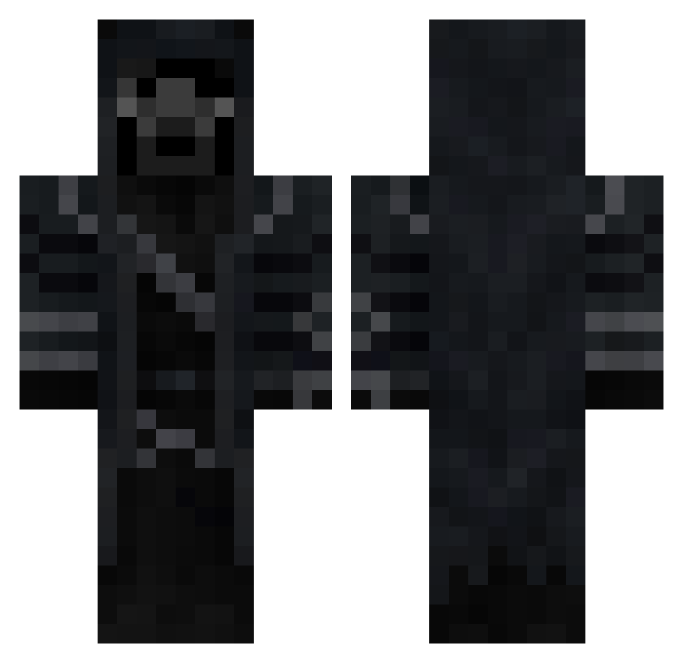 Obi2020 Minecraft skin, front and back view