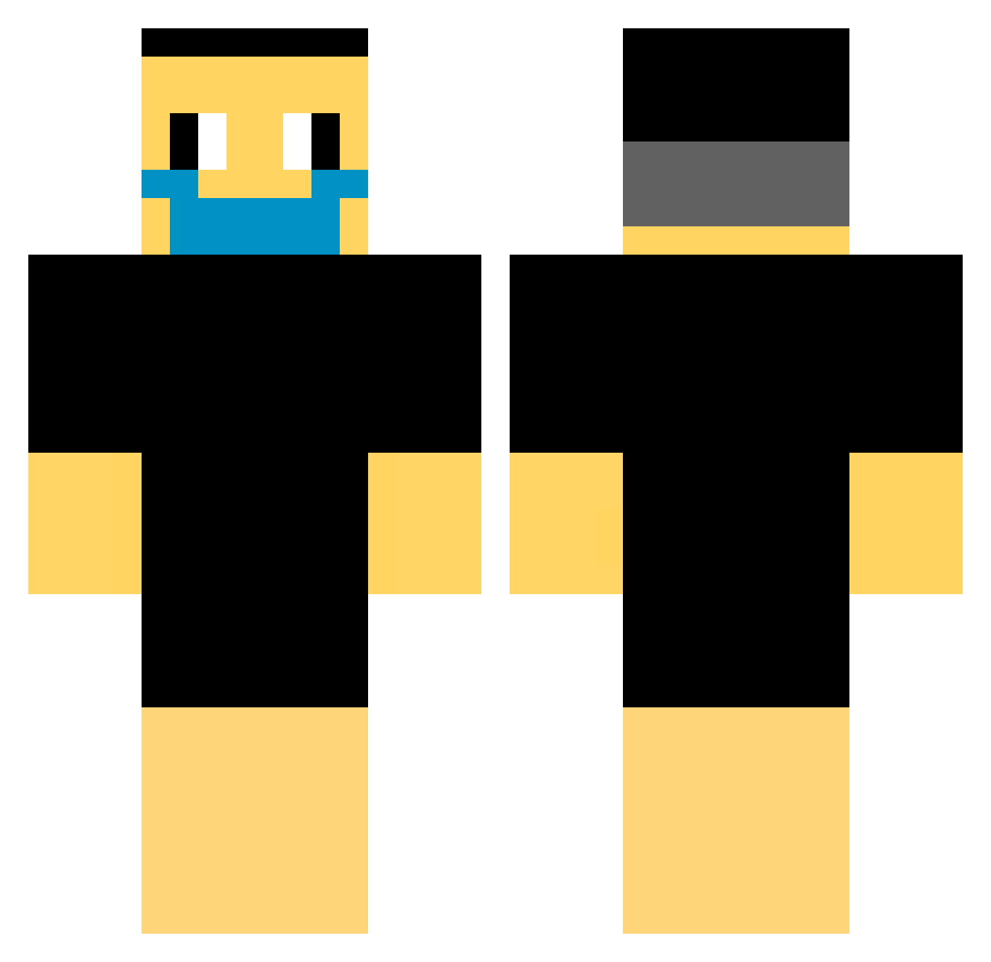 vienna41 Minecraft skin, front and back view