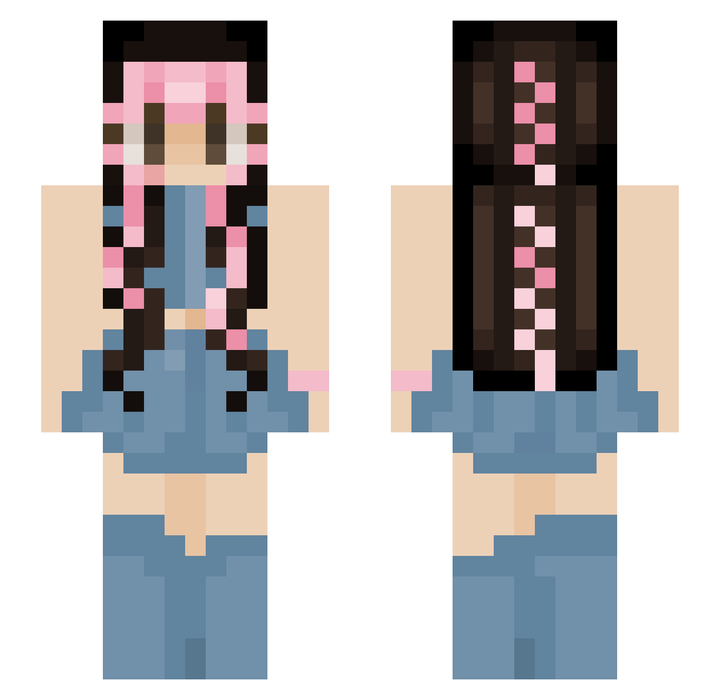 Wafel_Ryzowy Minecraft skin, front and back view