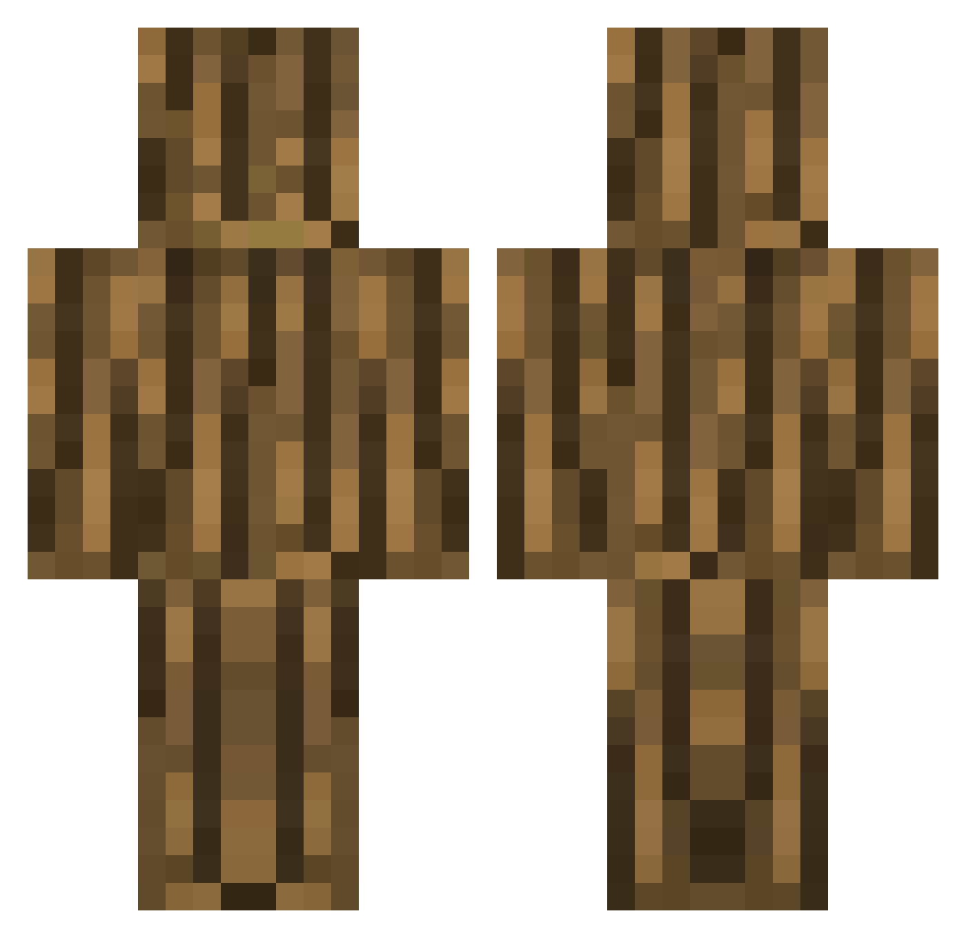 addatron Minecraft skin, front and back view