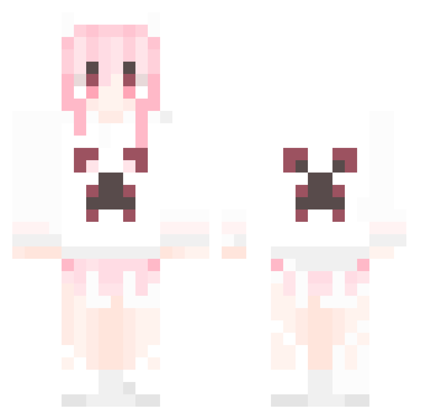 MasterYu_XXC Minecraft skin, front and back view
