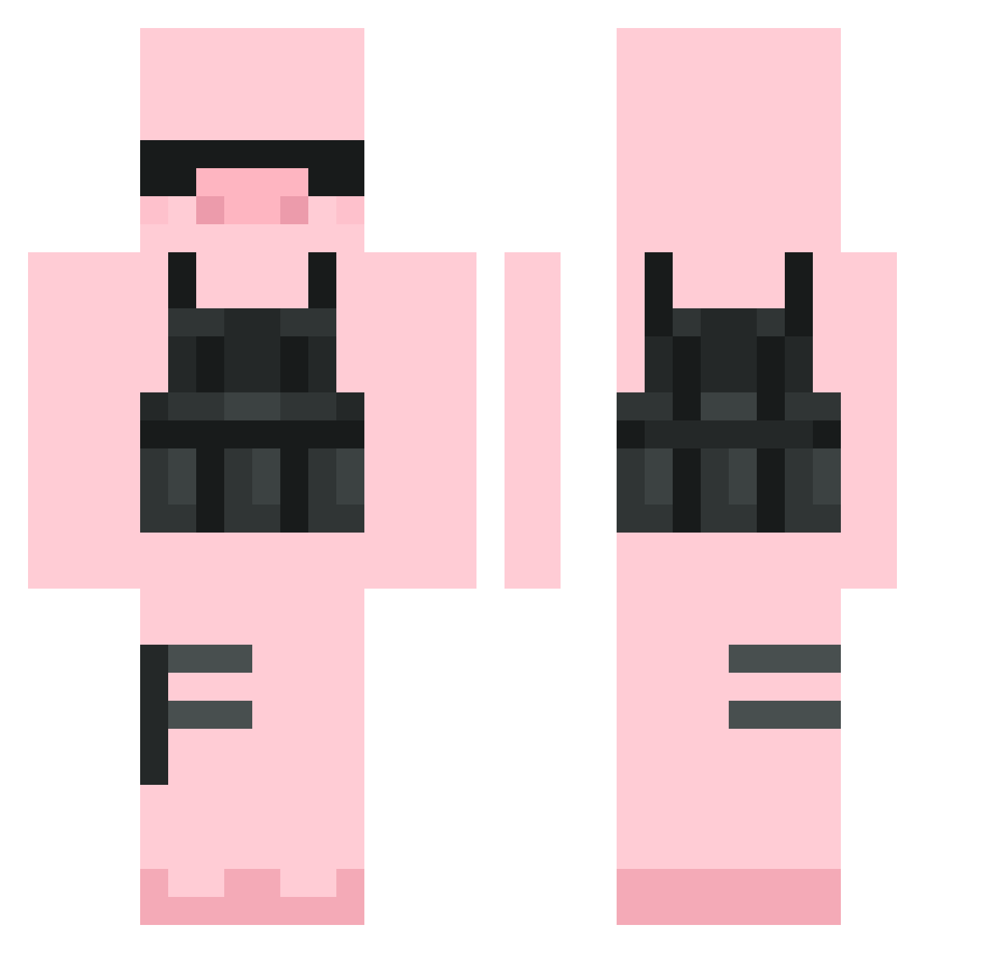 sowina Minecraft skin, front and back view