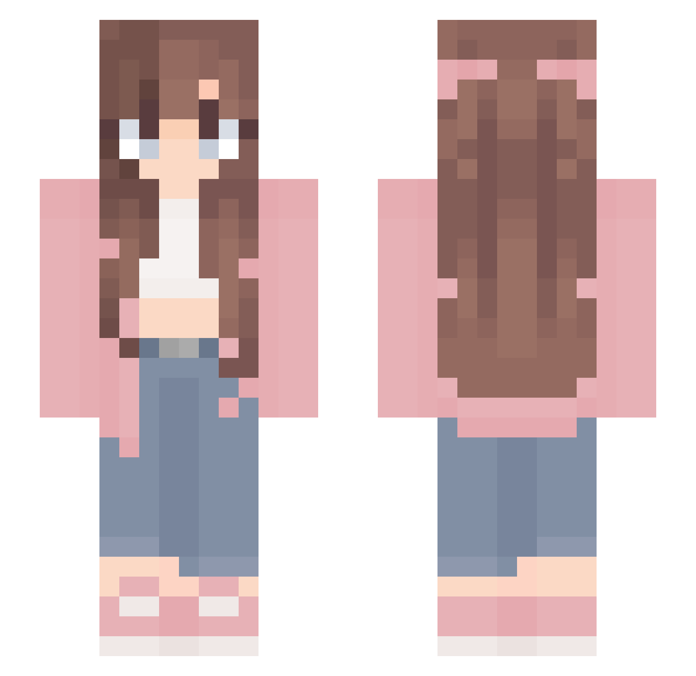 ijood2 Minecraft skin, front and back view