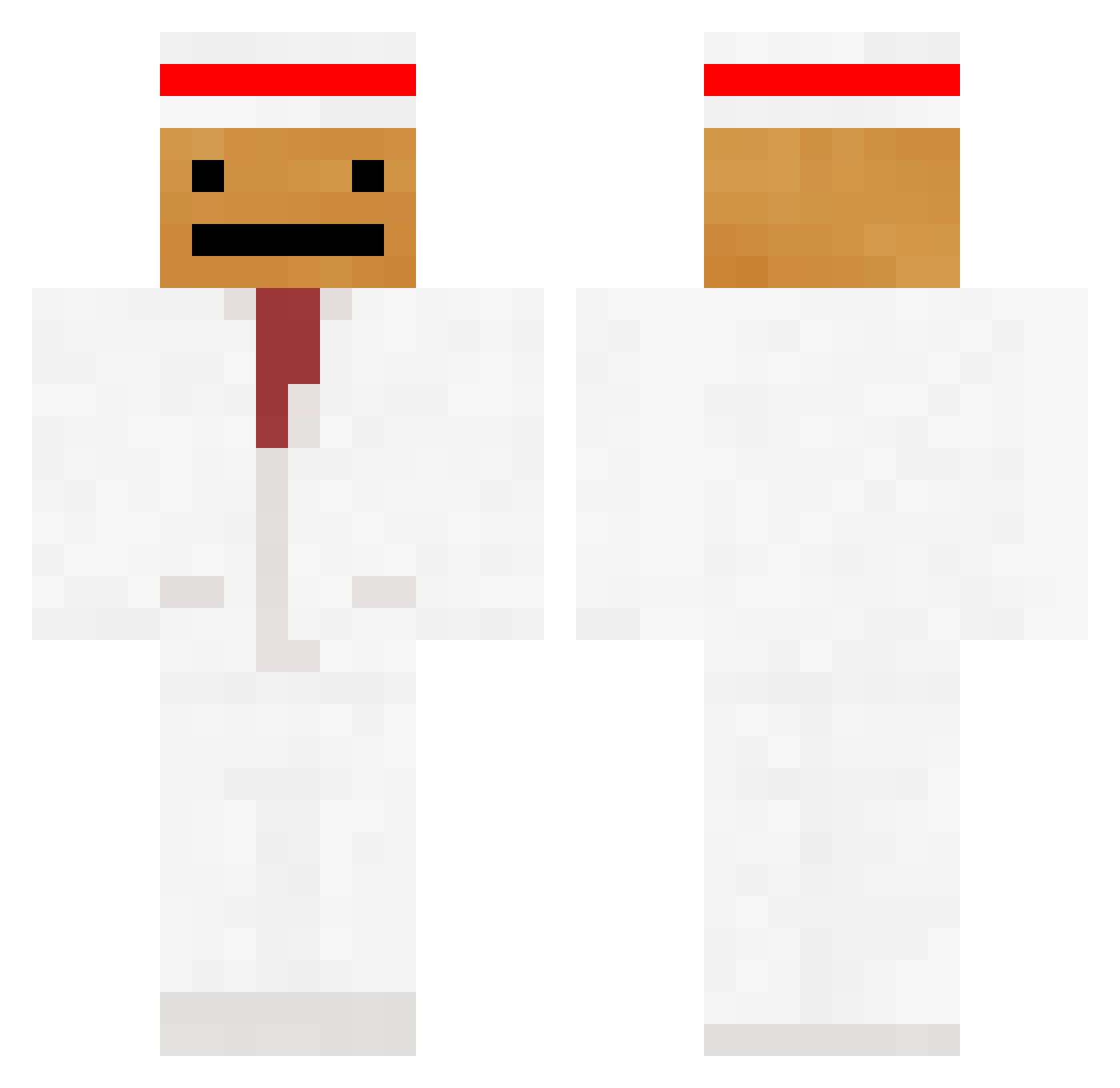 YaelGoroVoy Minecraft skin, front and back view
