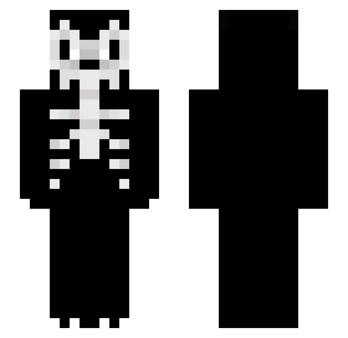 xWolf_x Minecraft skin, front and back view