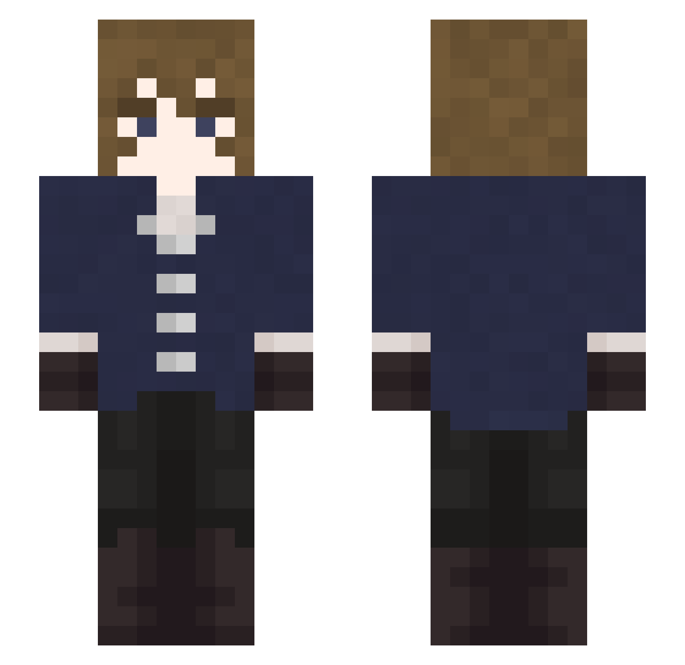 kerrianloco Minecraft skin, front and back view