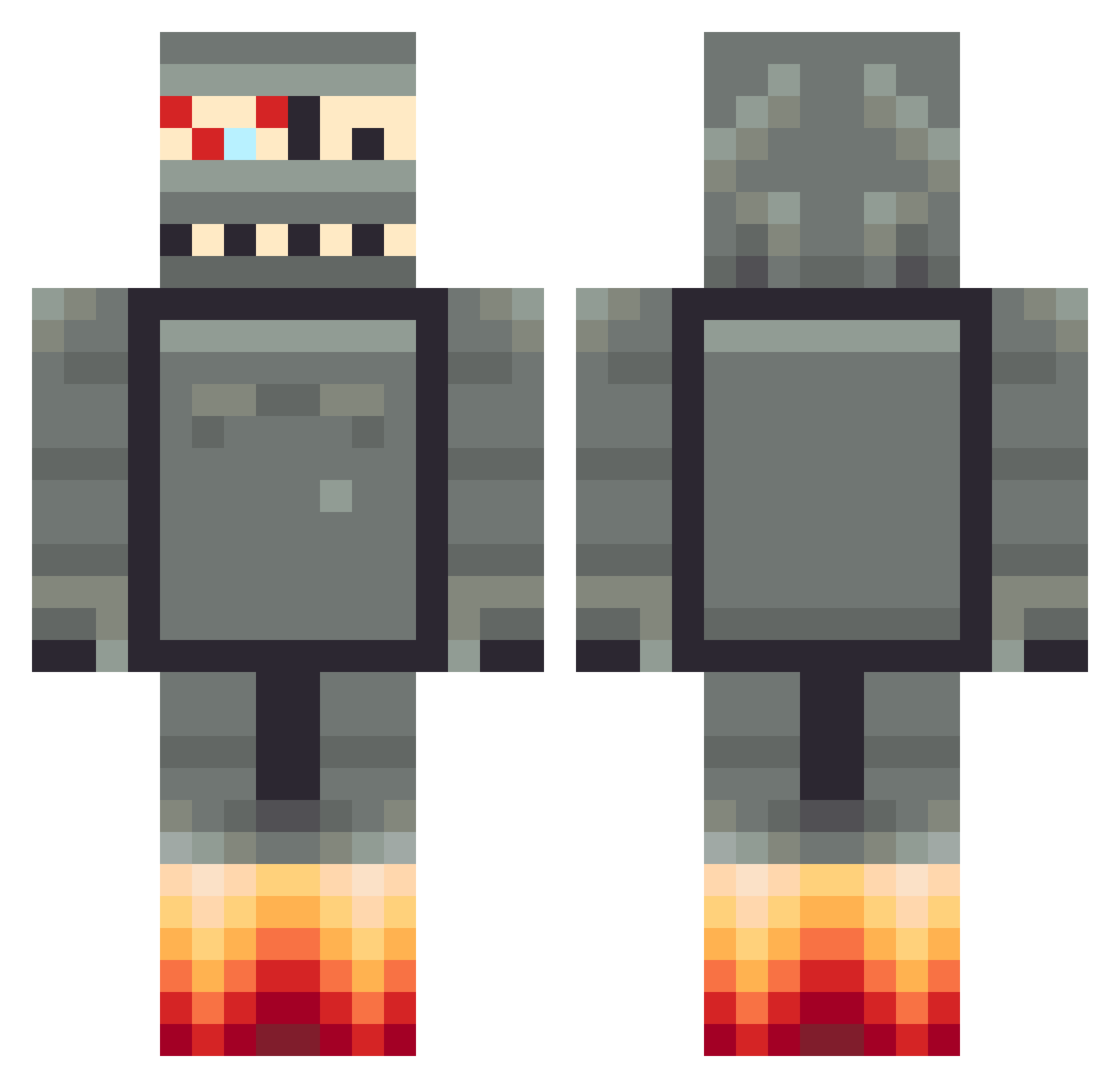Daz_22 Minecraft skin, front and back view