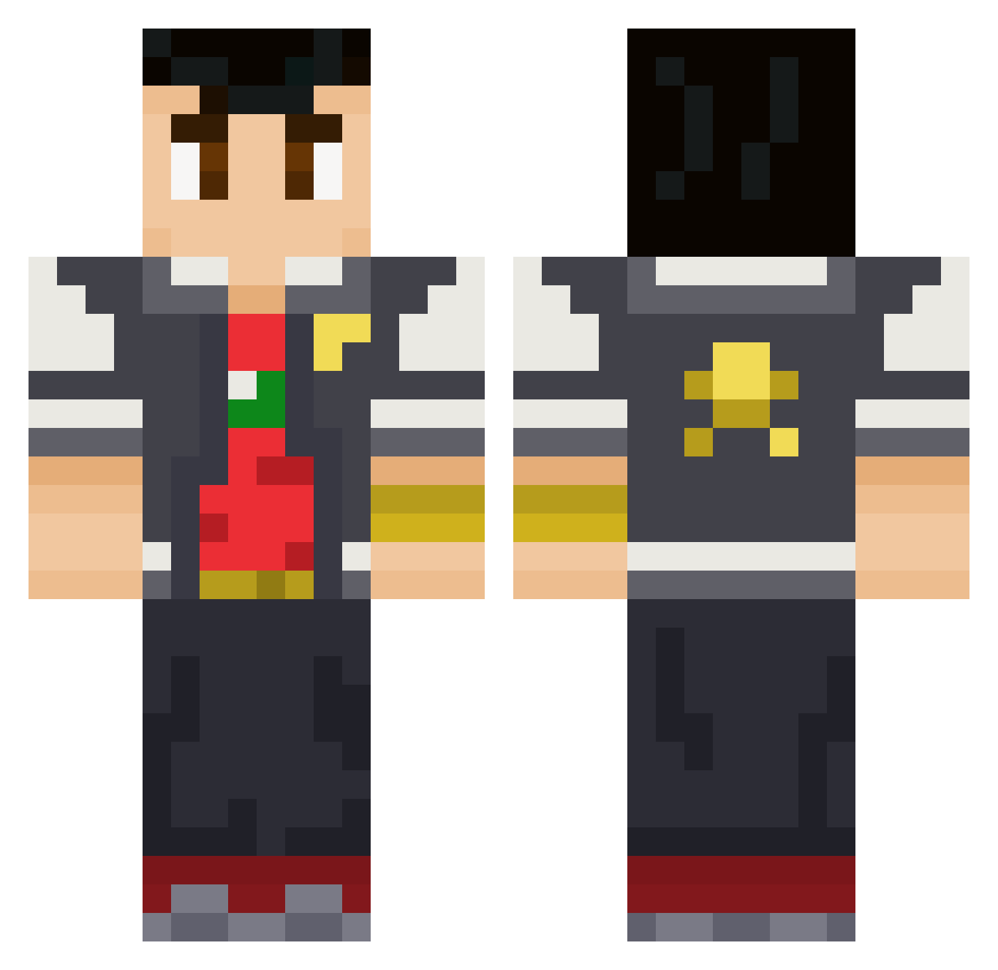 CyanideSlushiii Minecraft skin, front and back view