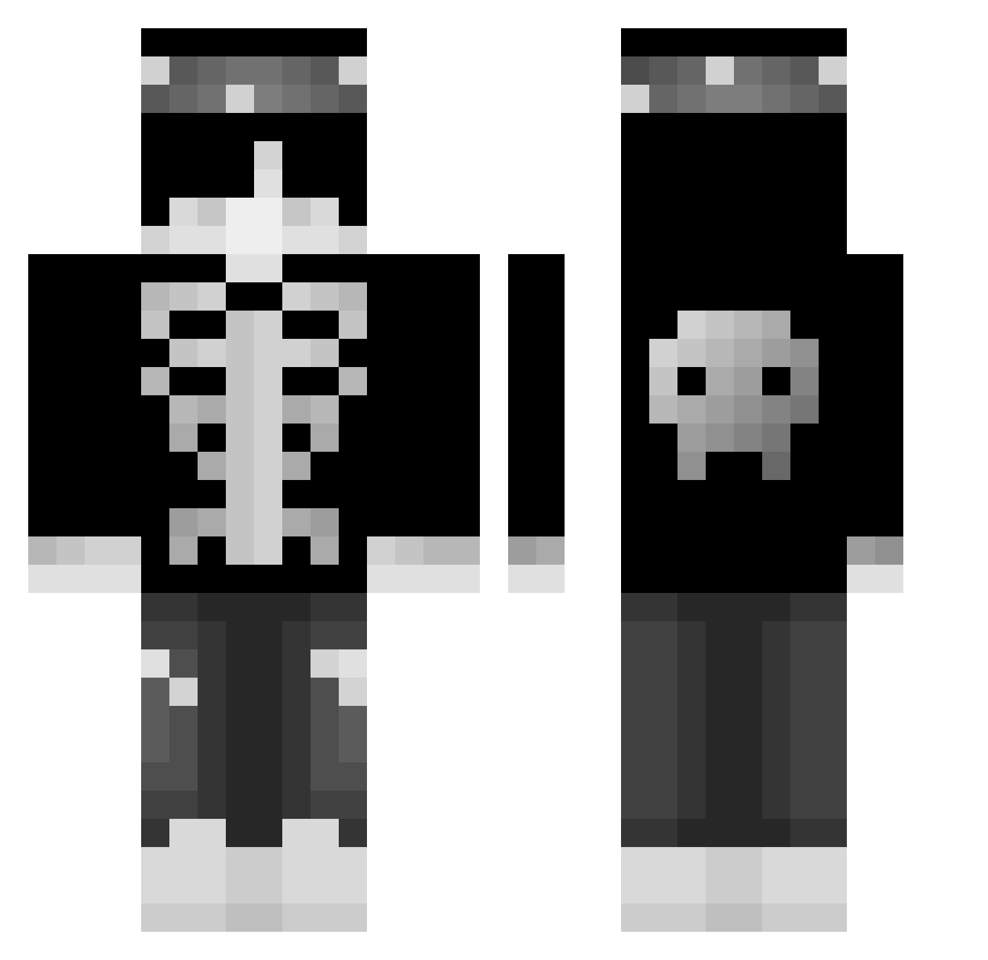 W4liMi3to Minecraft skin, front and back view